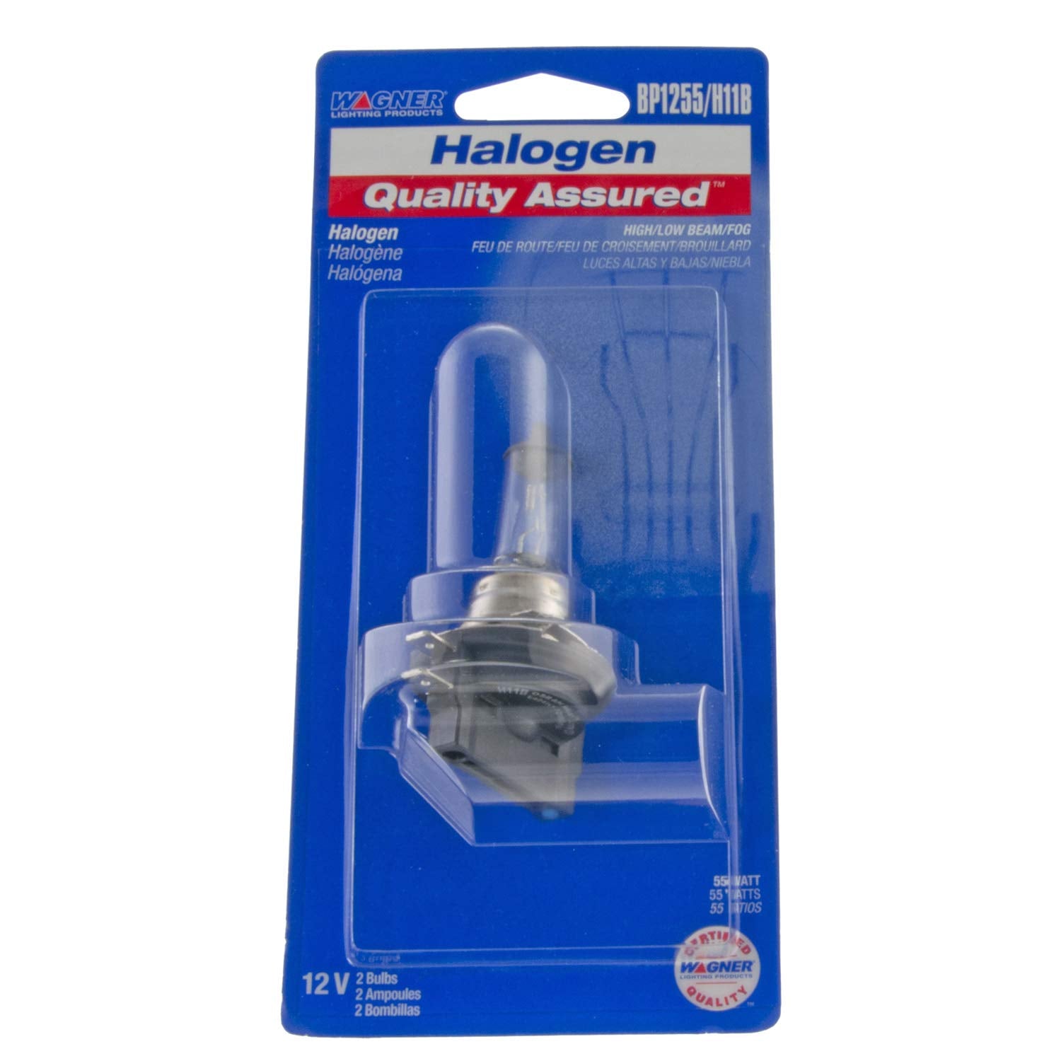 Wagner Multi-Purpose Light Bulb, Model BP1255H11B, 1 Count, Glass, Assorted Color