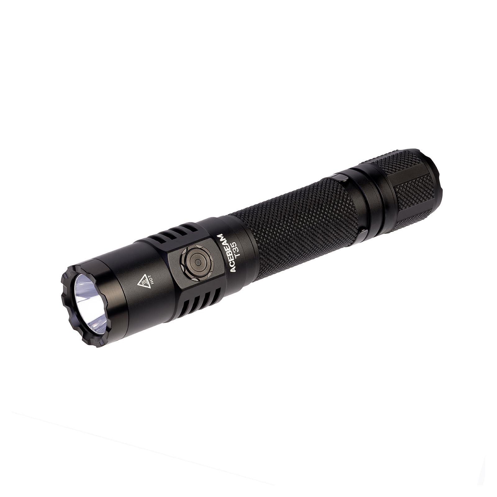 ACEBEAM T35 Tactical EDC Flashlight Gifts for Men, 1900 High Lumens Flashlight Rechargeable, Dual Switches Tactical Flashlight,