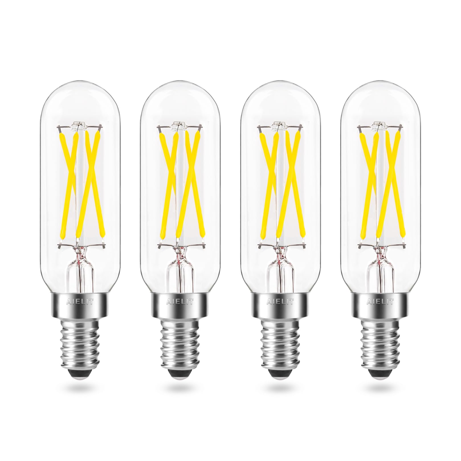 T8 Dimmable Led Bulbs Daylight, E12 Small Base, 4-Watt Aielit Tubular Candelabra Light Bulb For Floor/Table Lamps Sconces Sputni