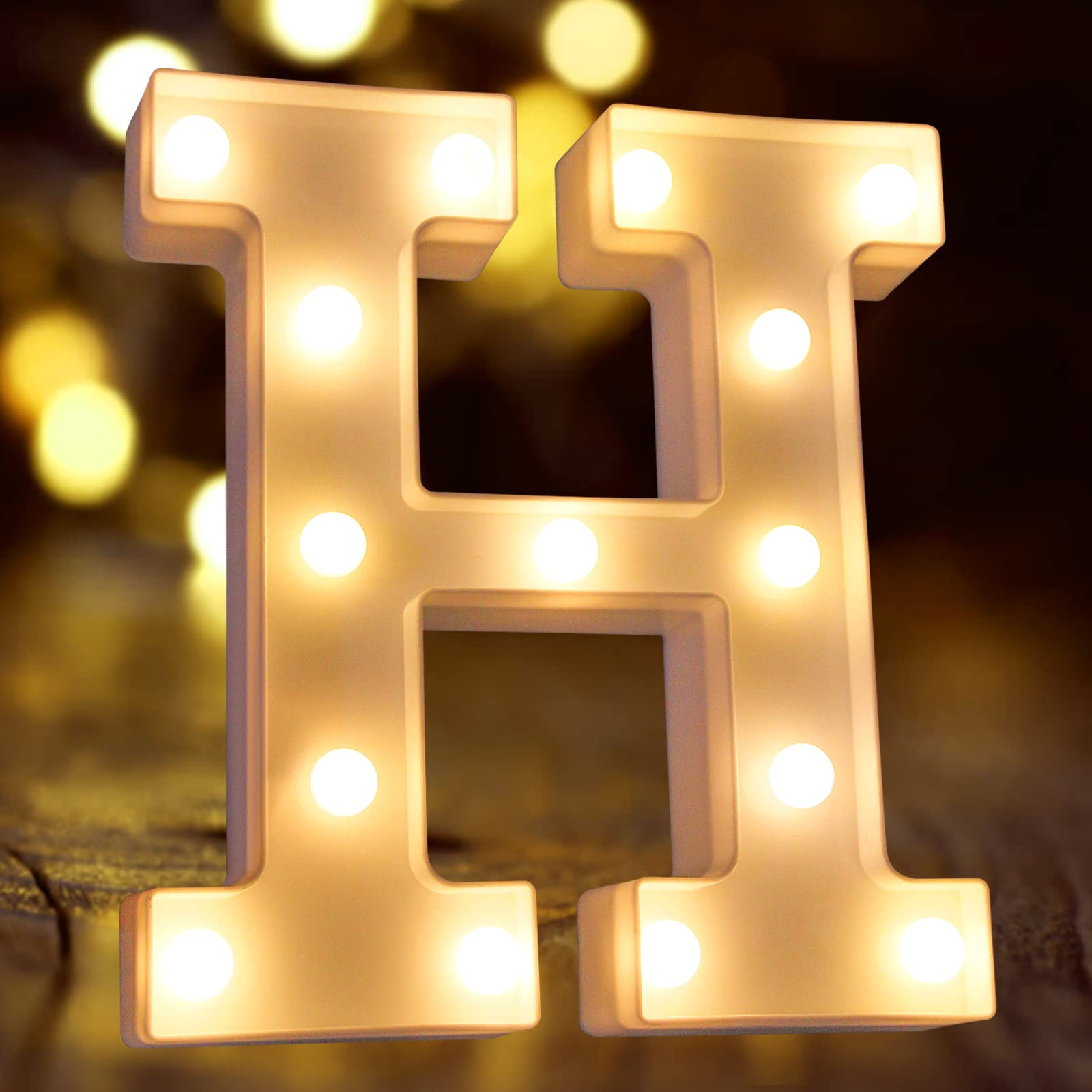 Laerjin Led Light Up Letters - Decorative Marquee Sign For Parties, Weddings, Home Bar - H