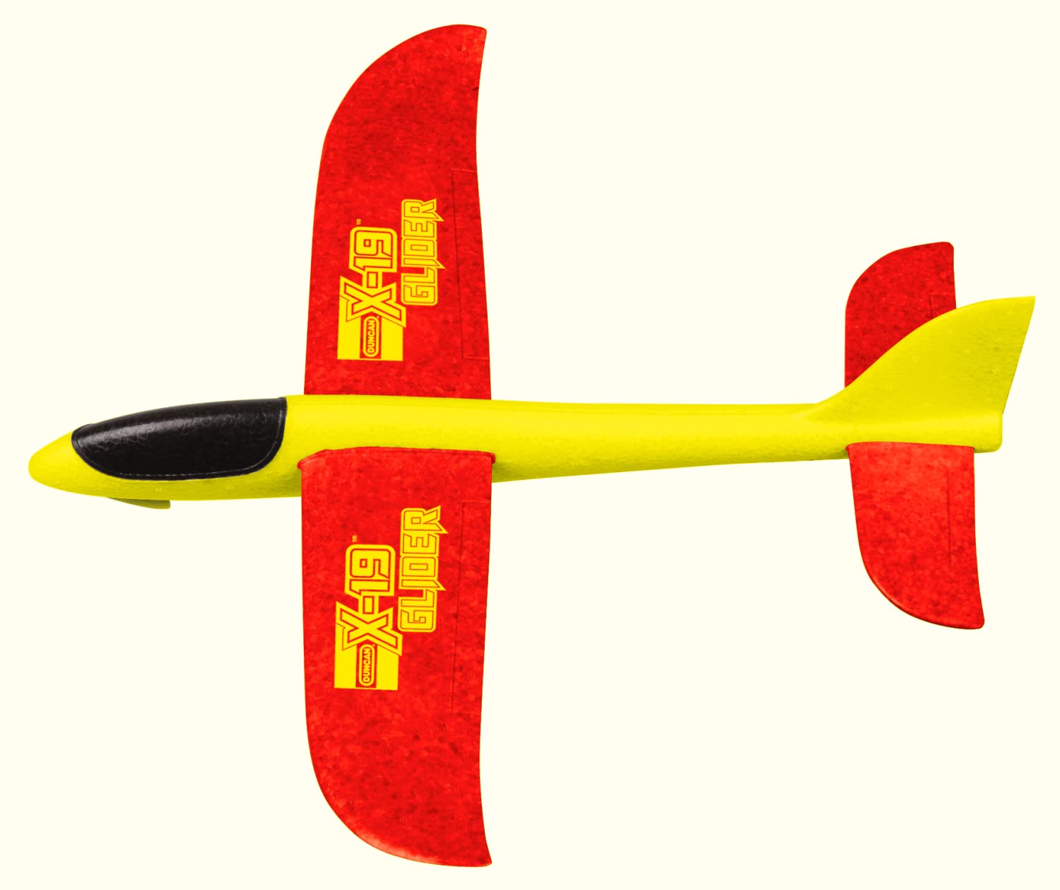 Duncan X-19 Glider with Reversible Wings- Yellow with Red Wings