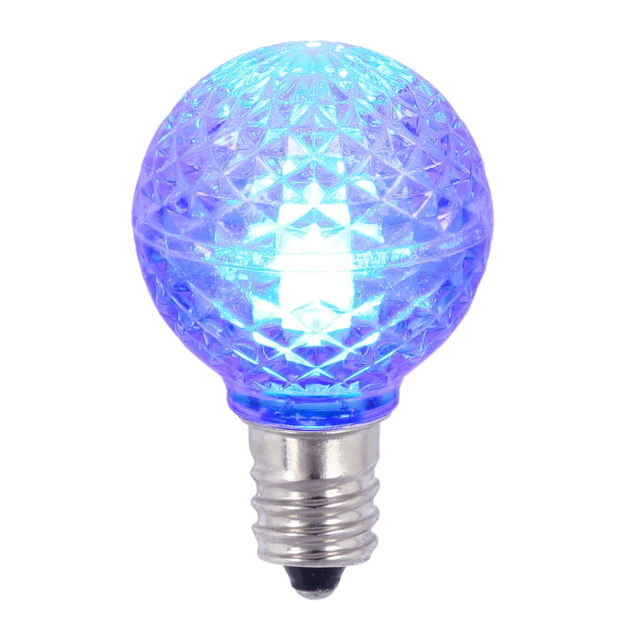 Vickerman G30 LED Blue Bulb E12 Nickel Base 0.45W Pack of 25