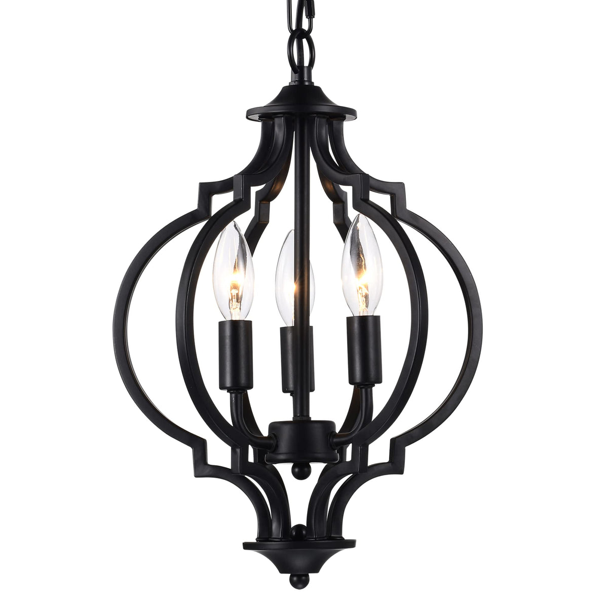 Mr.Color Black Chandeliers Modern Farmhouse Chandelier Small Antique M ...