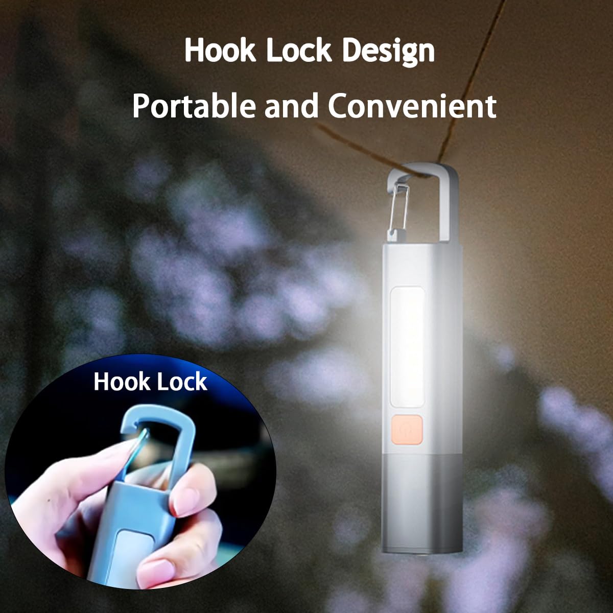 YOUAWE Rechargeable LED Flashlights High Lumens, 20,000 Lumens Super Bright Flashlight with USB Cable and Hook, 3 Modes, Waterpr