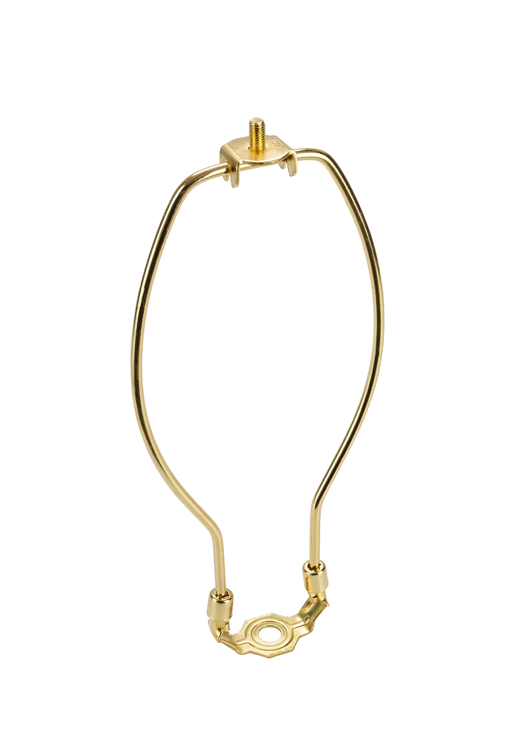 Aspen Creative 20003-1 9'' Lamp Harp With Saddle In Polished Brass Finish