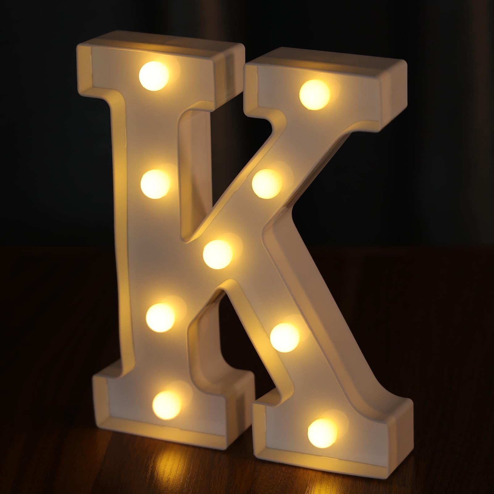 IFDGCTK Light Up Letters - LED Decorative Alphabet Lights, Acrylic, Warm Light, Small to Medium, Battery Powered, for Home Decor