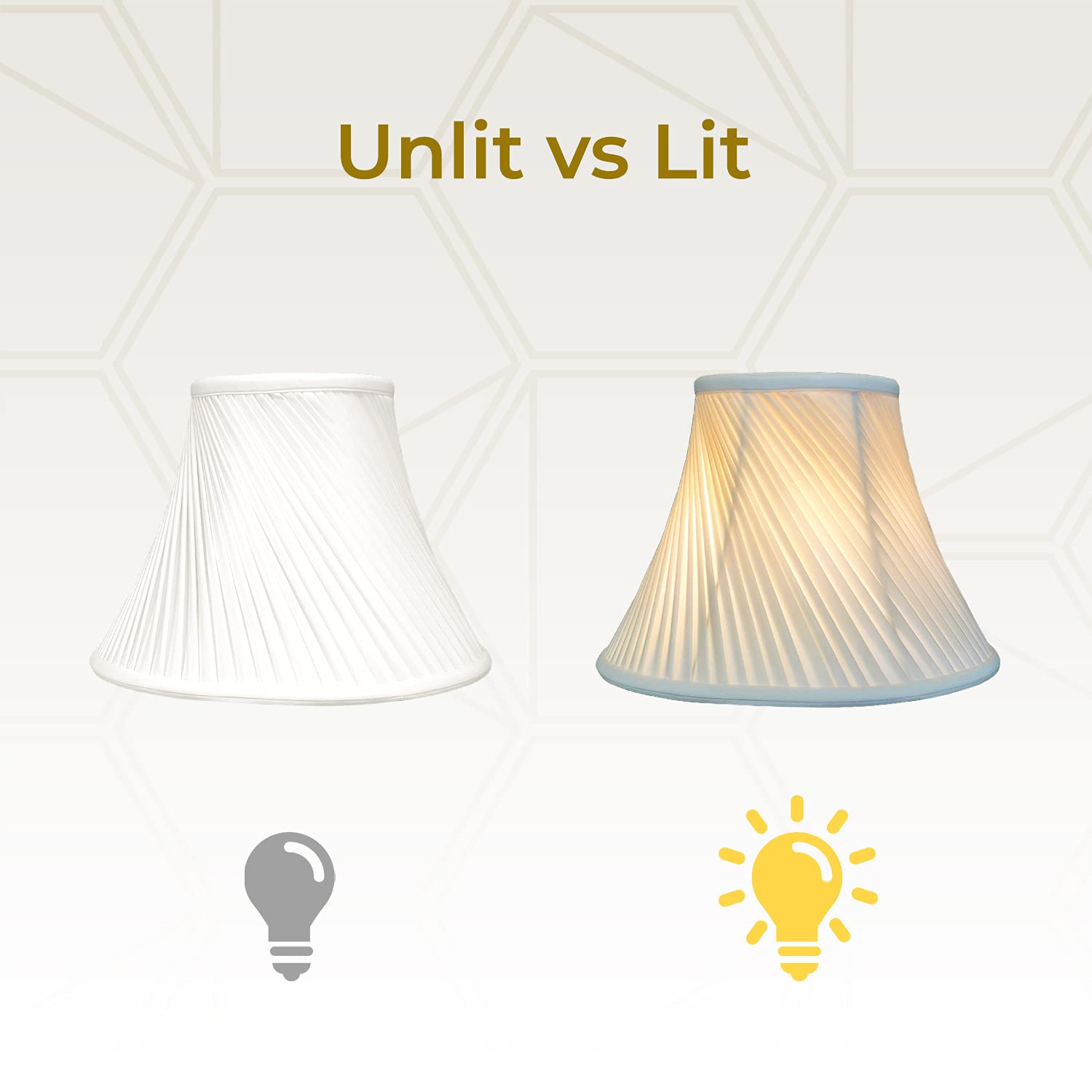 Royal Designs Bs-717-10Wh Twisted Pleat Basic Lamp Shade, 5 X 10 X 8, White