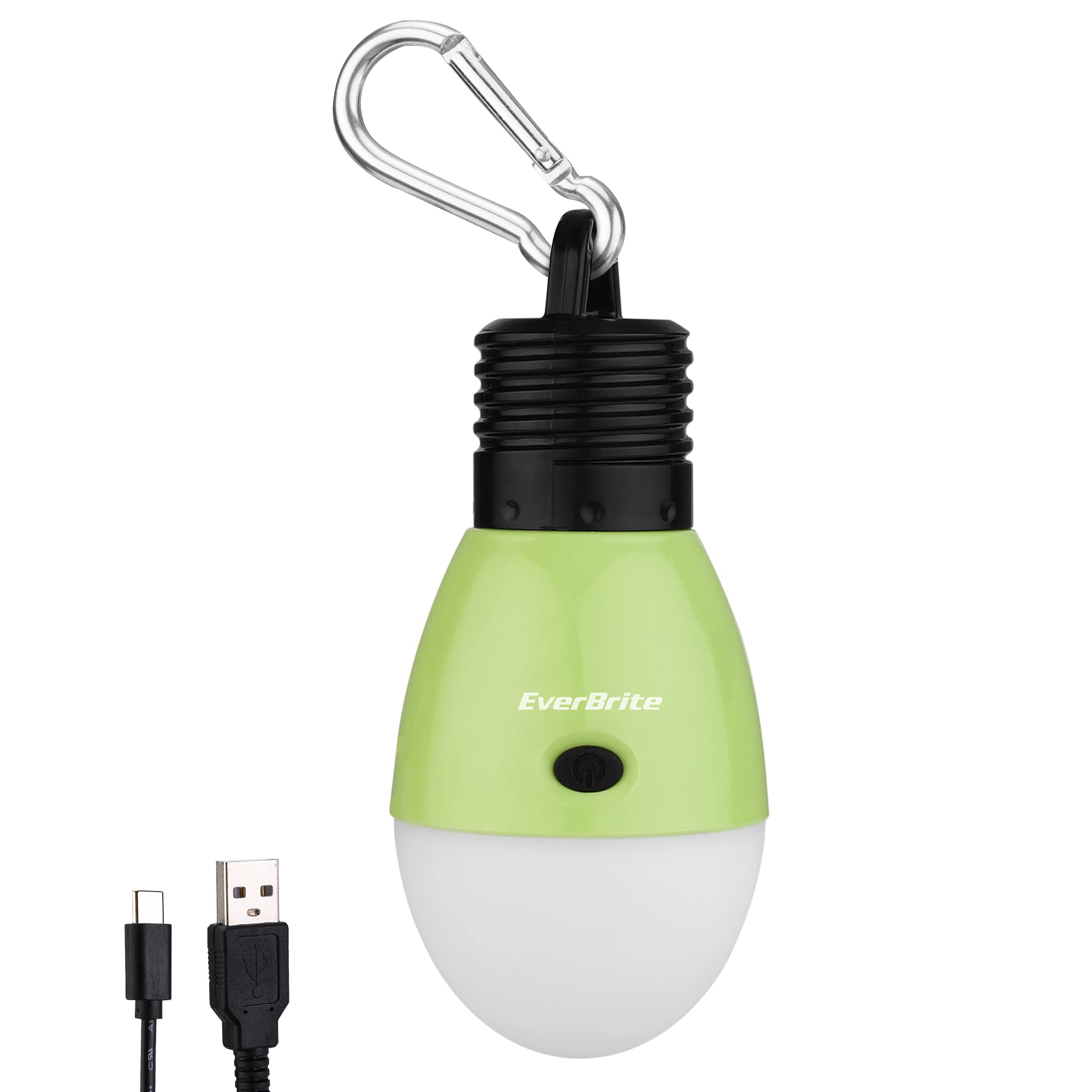 Everbrite Rechargeable Camping Light,Portable Tent Lantern,3 Lighting Modes, Hanging Tent Light Bulbs With Clip Hook For Hiking,
