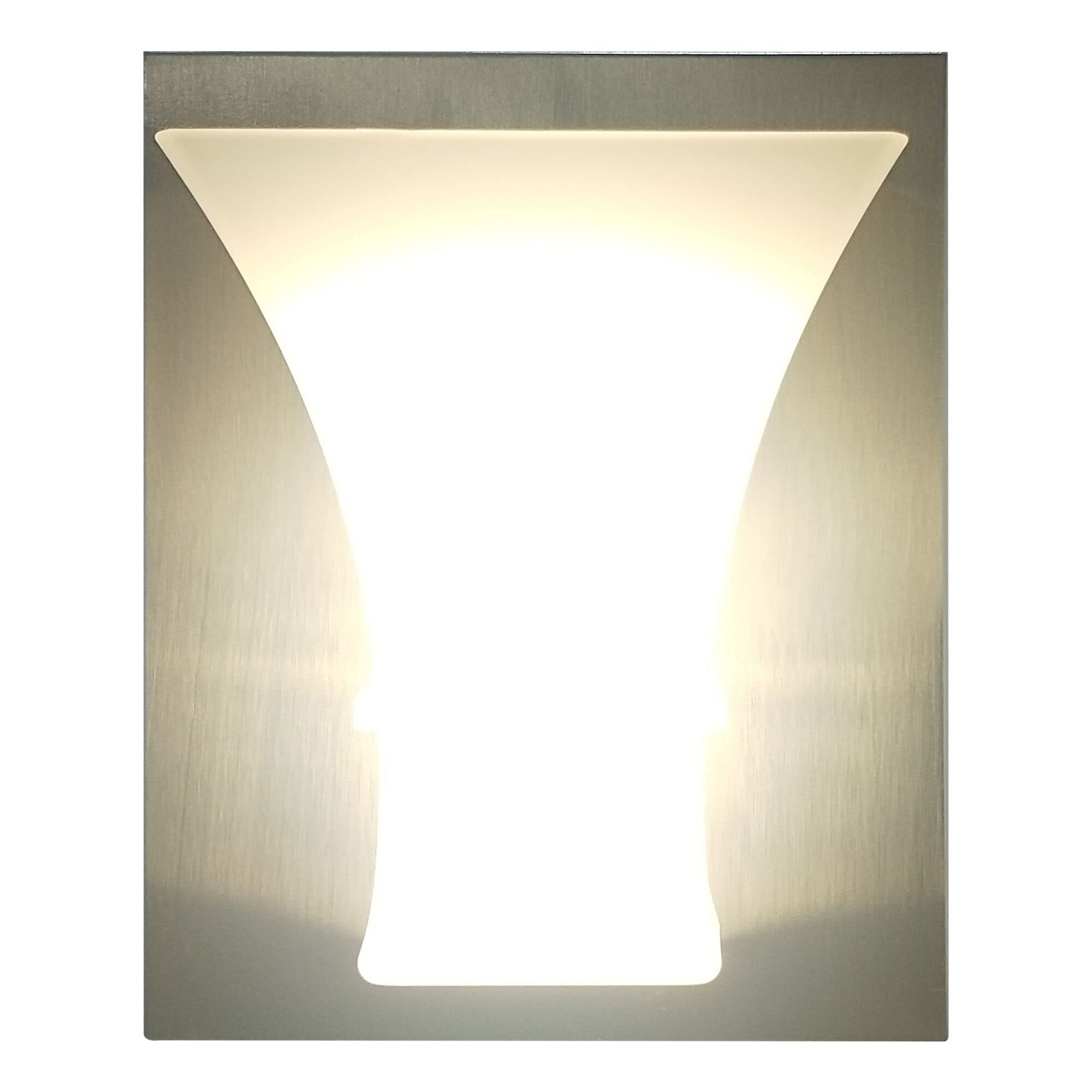 Facon LED RV Vanity Wall Sconce, 12V Reading Light with On/Off Switch, Aluminum Base, Standard Version, White, Model WALP-BN
