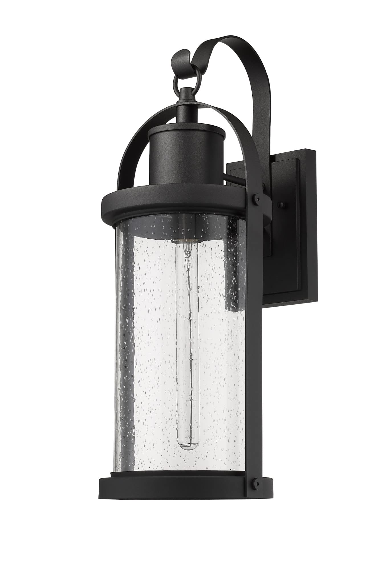 Z-Lite Outdoor Wall Sconce, 1 Light, Aluminum, Black, Model 569B-BK