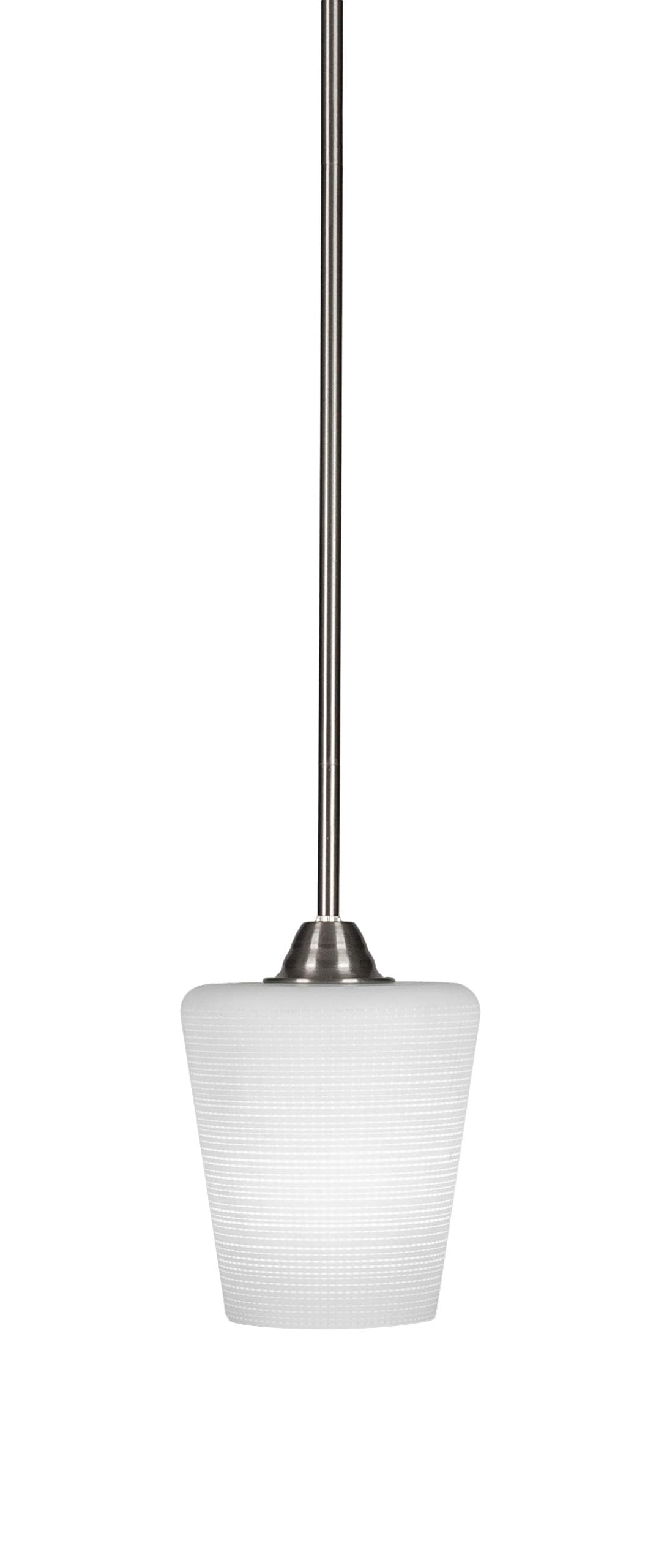 Toltec Lighting Paramount 1 Light Mini Pendant in Brushed Nickel (3401-BN-4031)