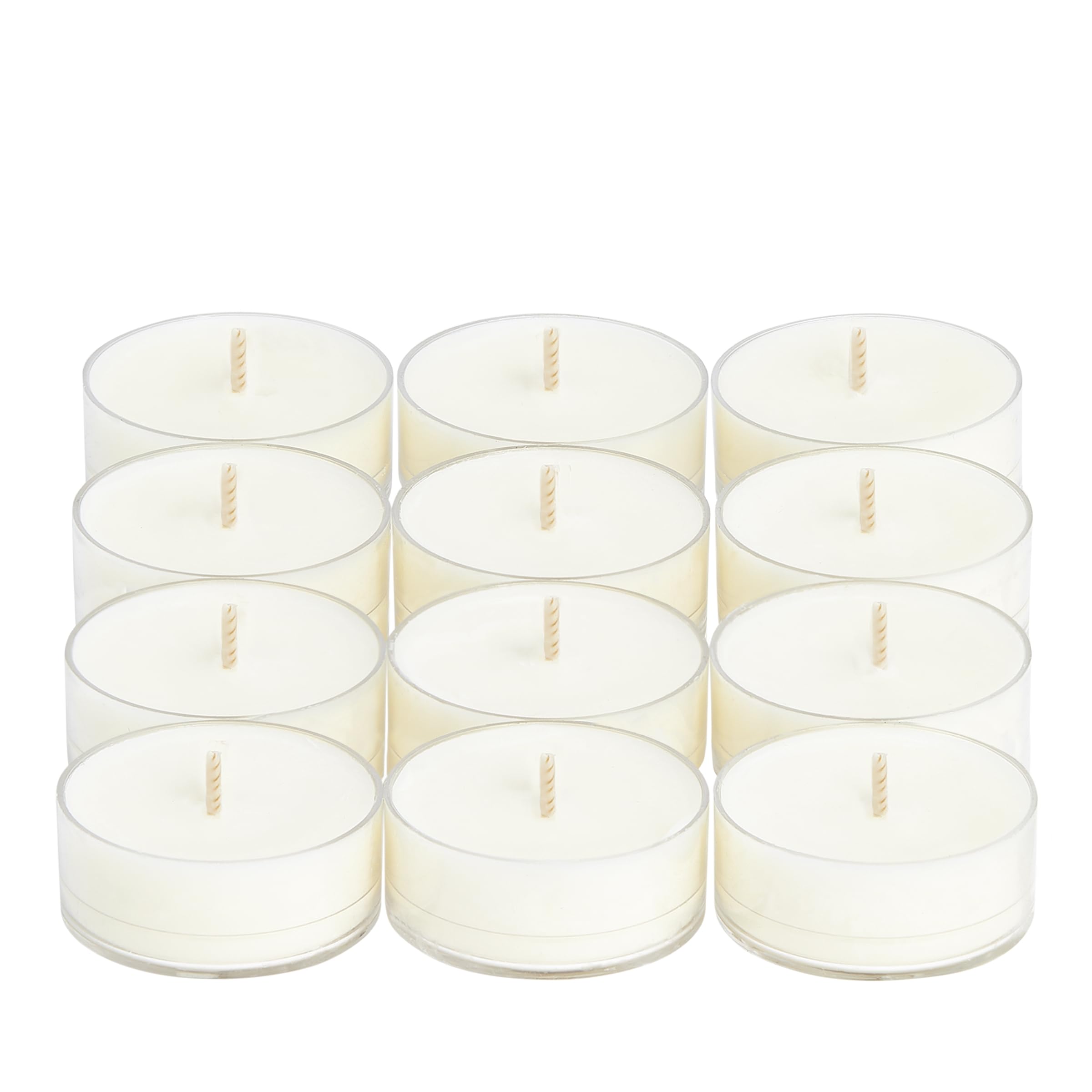 Partylite Set Of 12 Tea Lights Candles  Creamy Rose Petals And Sweet Orange Flower Scent  Aromatherapy Scented Candles Gift Set  Up To 4 To 6 Hours Burn Time