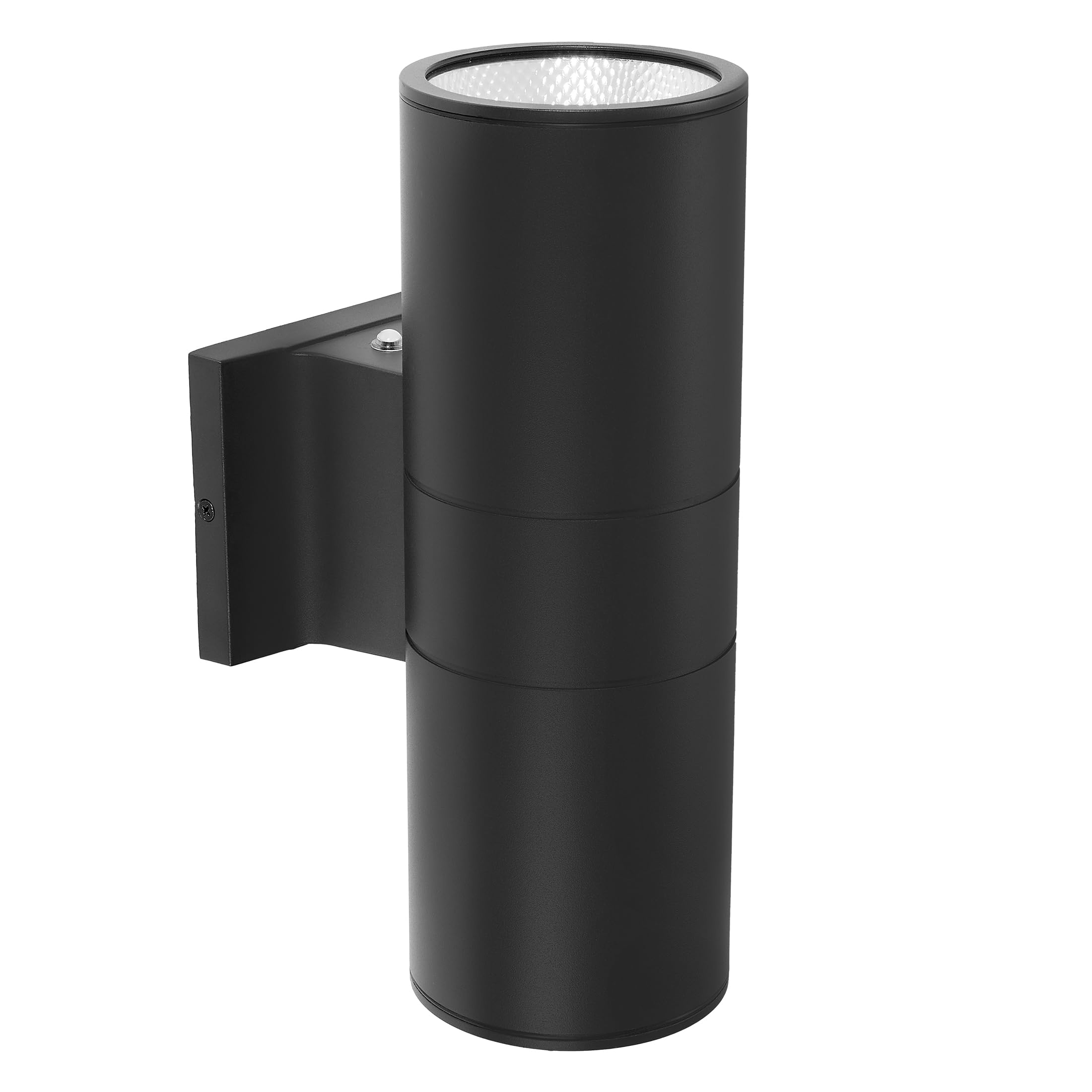 Maxxima Cylinder LED Outdoor Wall Light - Modern Wall Wash Up and Down Porch Light, 2300 Lumens, 5 CCT 2700K/3000K/3500K/4000K/5