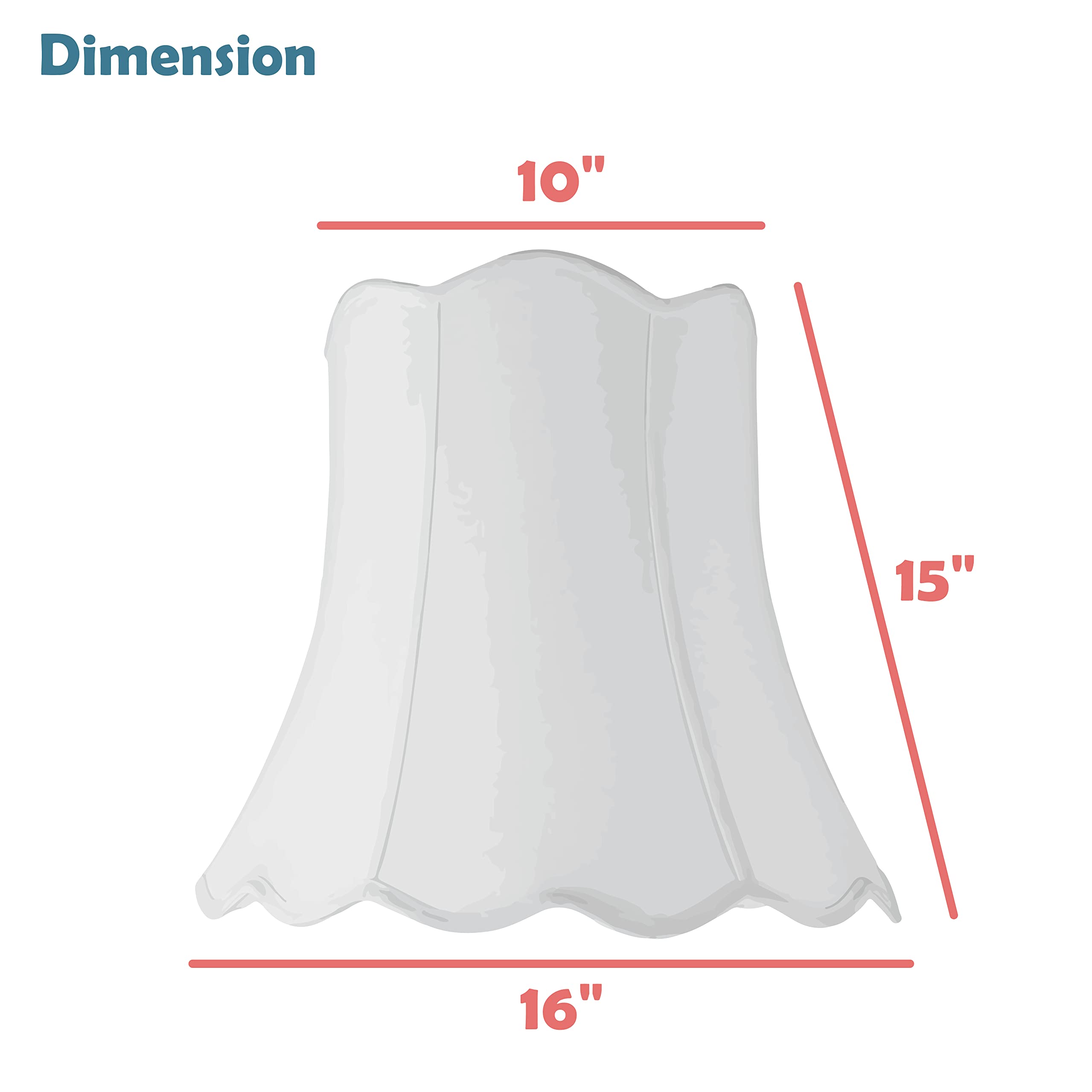 Aspen Creative 34068, Handsewn Pagoda Beige Spider Shade, Jacquard Textured Fabric, 10&quot; Top X 16&quot; Bottom X 15&quot; Slant