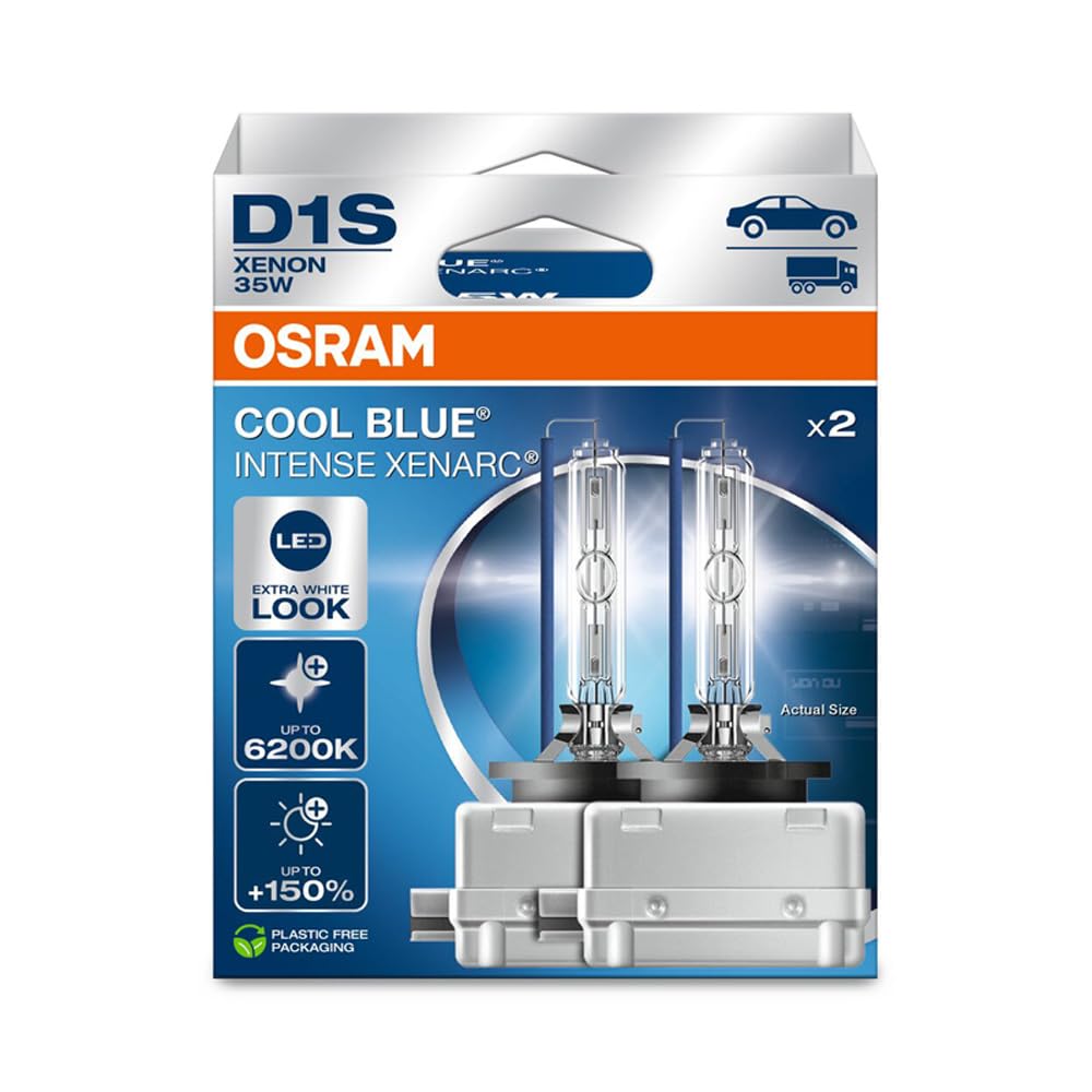 Osram Xenarc Cool Blue Intense NextGen HID Xenon Bulbs - D1S - 12V/35W - set of 2 pieces (max. 6200K)