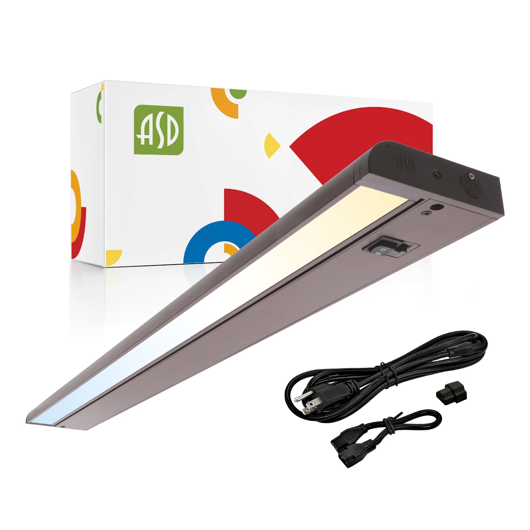 Asd Swivel Led Under Cabinet Lighting Bronze, 32 Inch 16W, Hardwired Or Plug-In, 2700K/3000K/4000K, Hi/Low Switch, Rotatable Len