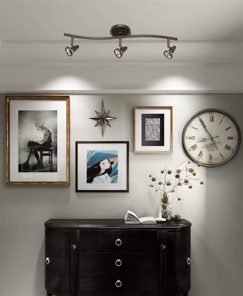 Cal Lighting Sl-808-3-Ru Contemporary Modern Led Pendant From Serpentine Collection In Bronze / Dark Finish, 24.75 Inches