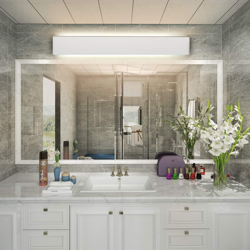 Aipsun 30W Modern LED Vanity Light Fixture, 32.6 Inch, Warm White 3000K, Aluminum, Up and Down Wall Light for Bathroom