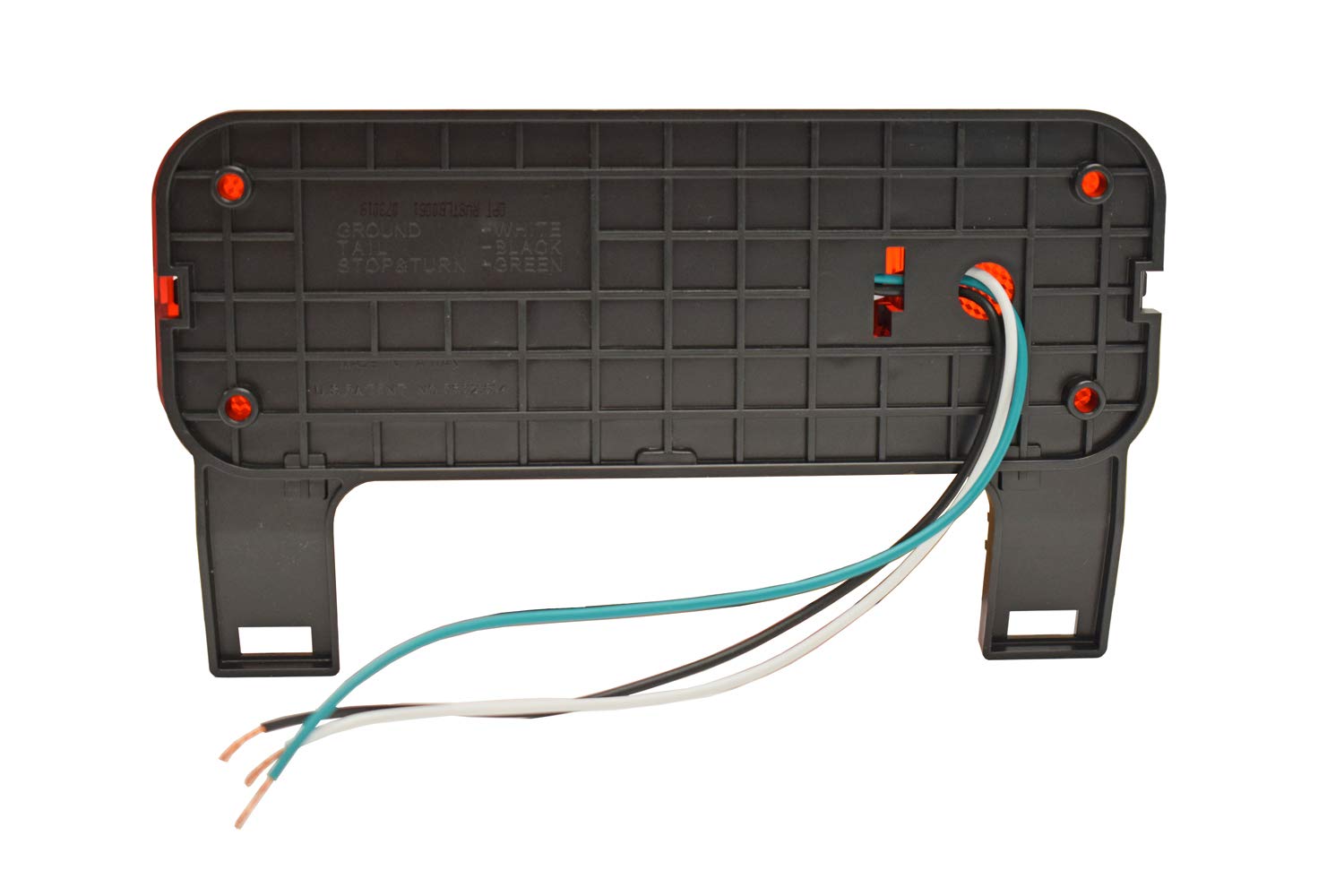 Optronics One™ L.E.D. Low Profile Rv Tail Lights - Black Base, Pair (Rvstlb6061-Kit)