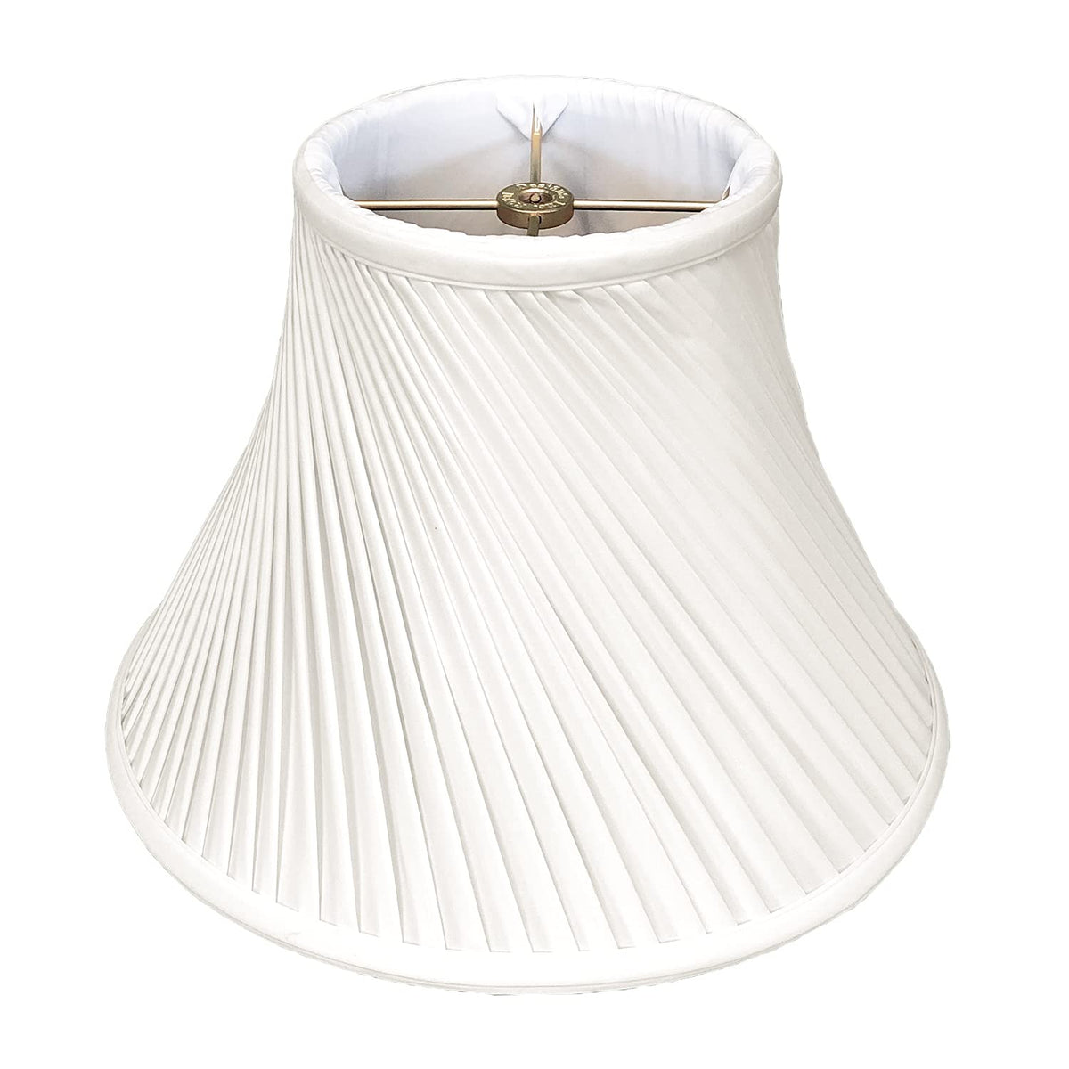 Royal Designs Twisted Pleat Basic Lamp Shade, White, 8 x 18 x 13