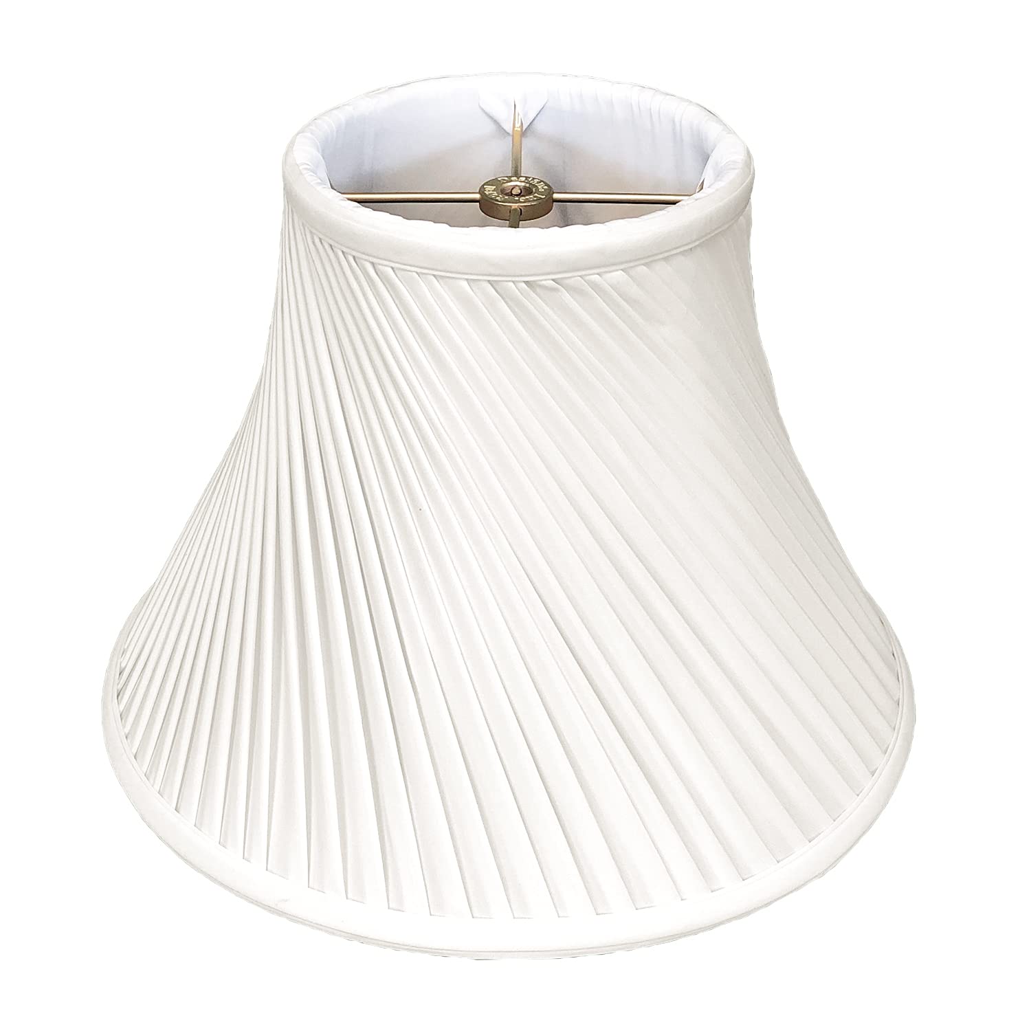 Royal Designs BS-717-10WH Twisted Pleat Basic Lamp Shade, 5 x 10 x 8, White