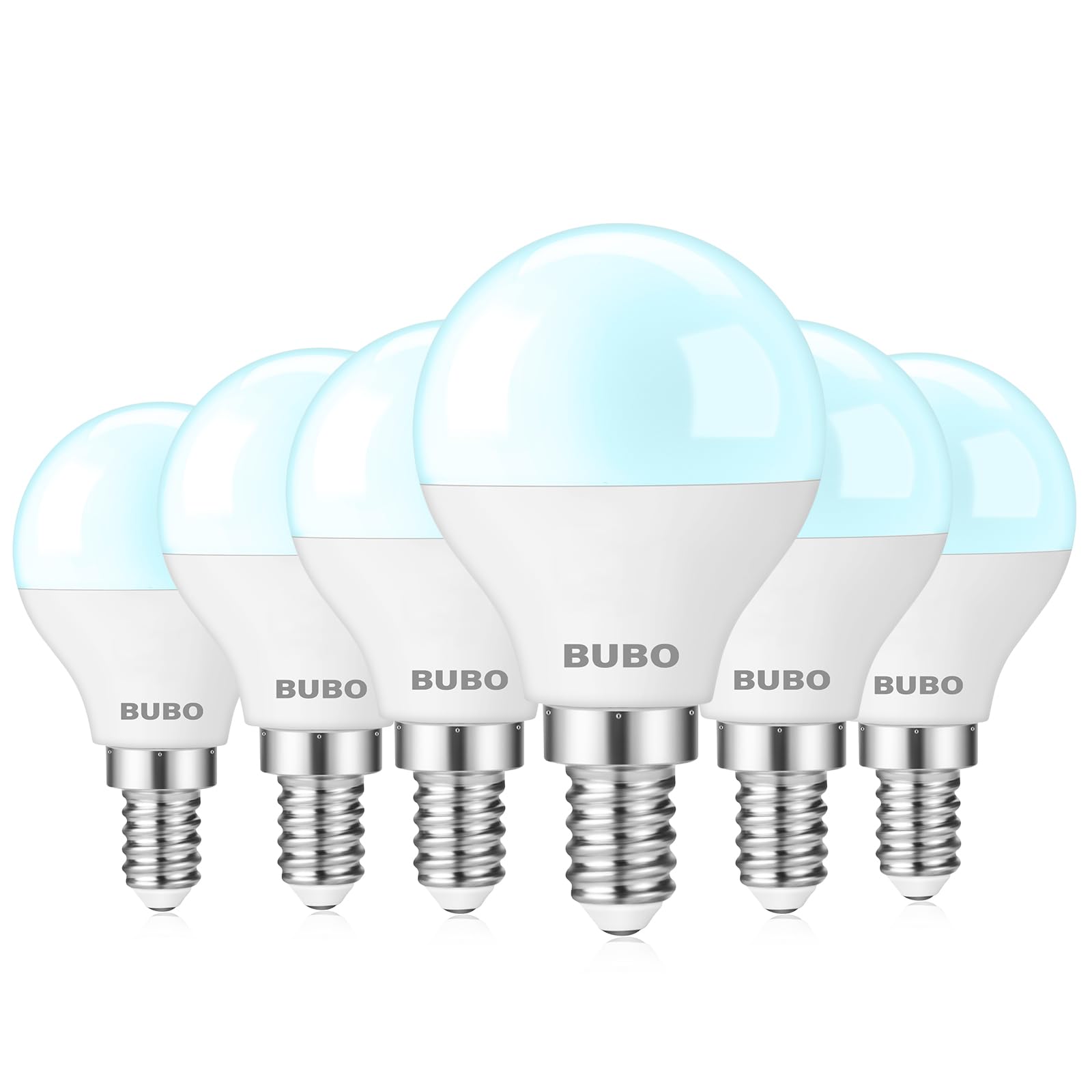 Bubo Ceiling Fan Light Bulbs 60 Watt Equivalent, 5.5W E12 Led Bulb Daylight 5000K, Candelabra Small Base For Ceiling Fan 120V, N