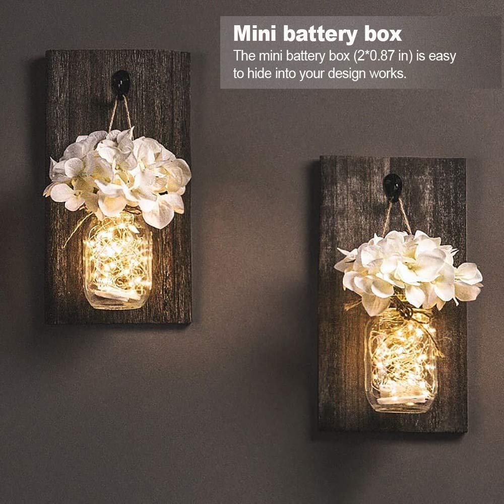 MUMUXI 24 Pack 7.2ft Fairy Lights, 20 LED String Lights, Waterproof Silver Wire, Warm White for Indoor Outdoor Use