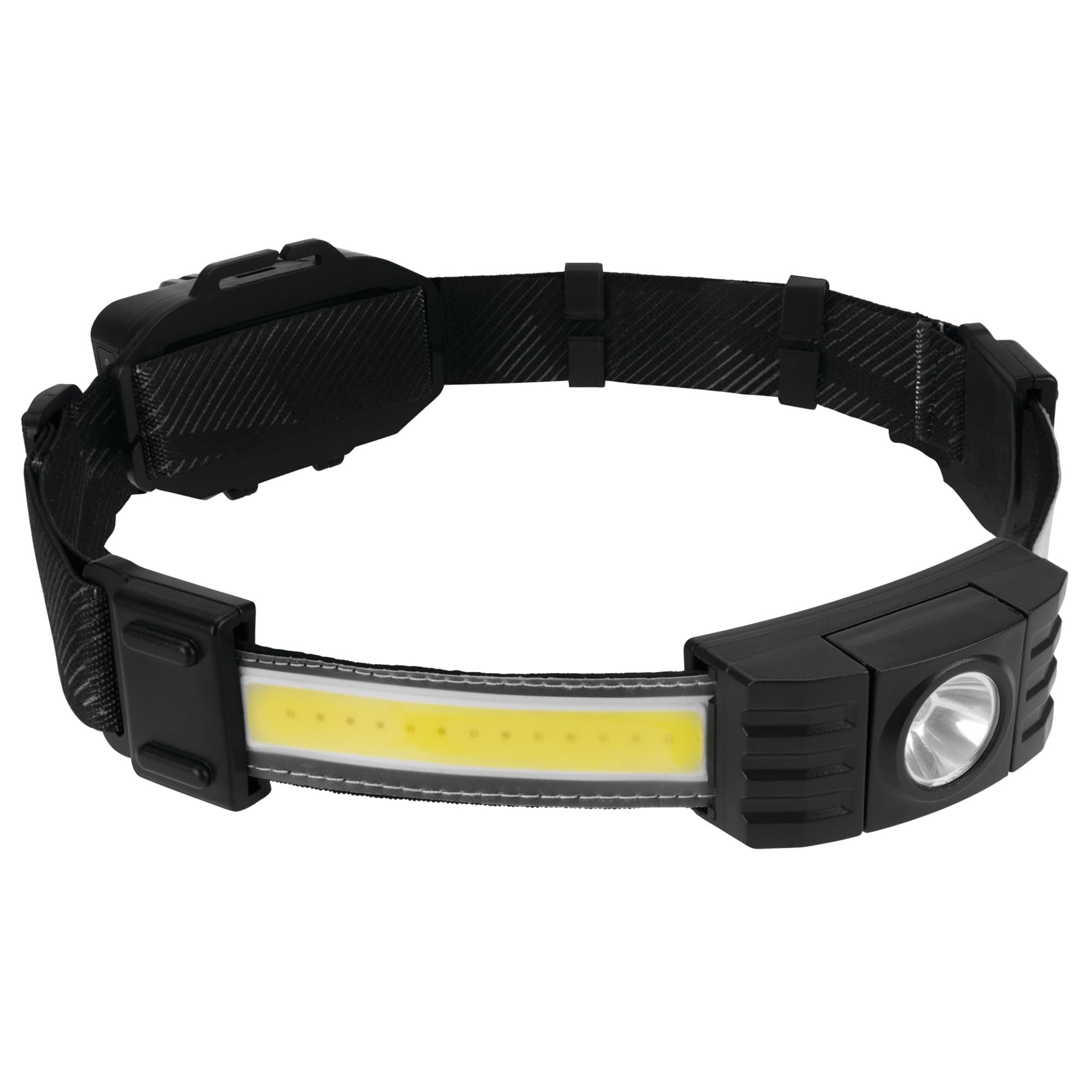 Performance Tool W2682 Rechargeable Headlamp - 550LM, COB Technology, Adjustable Strap, 5 Output Settings, Metal