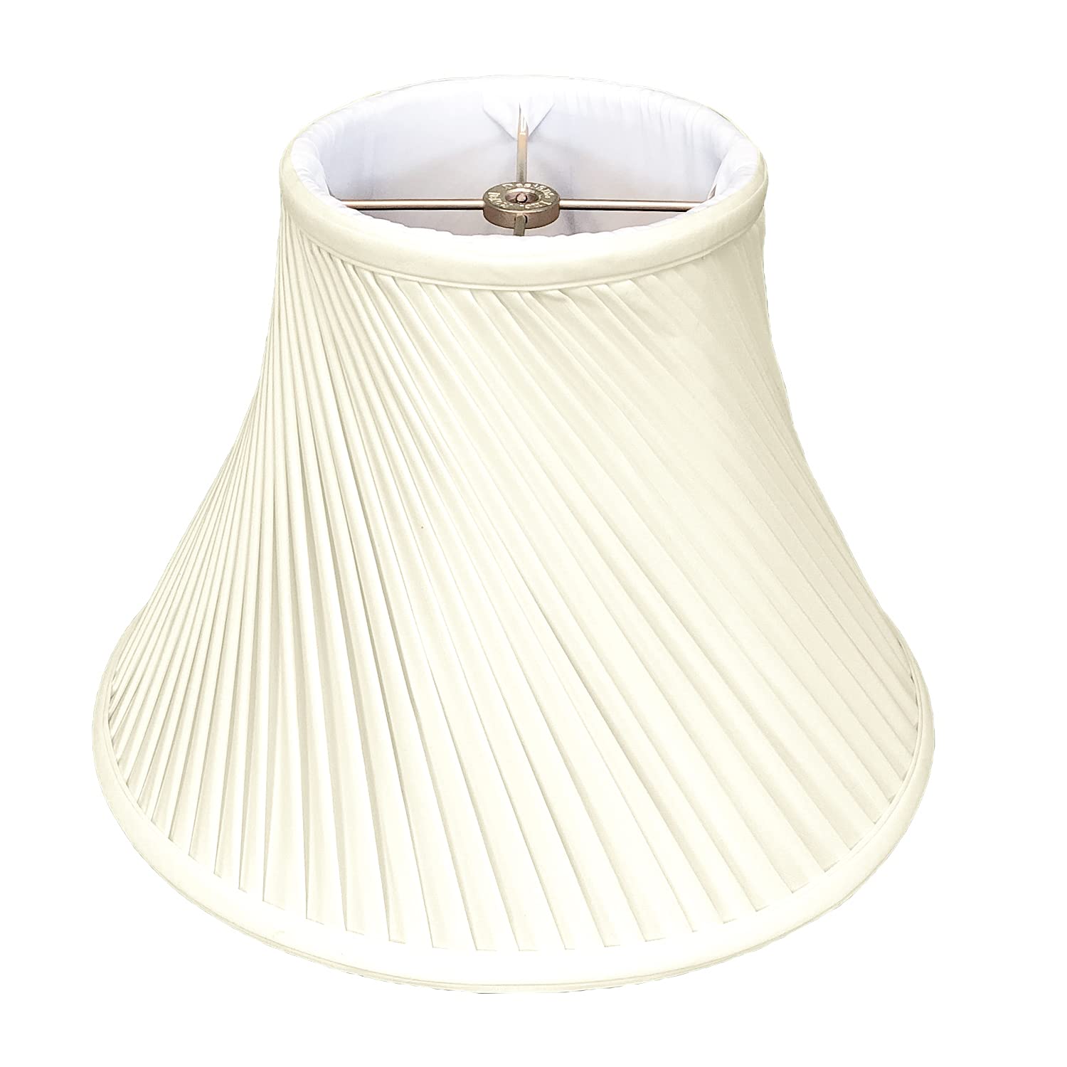 Royal Designs BS-717-12EG Twisted Pleat Basic Lamp Shade, 6 x 12 x 9, Eggshell