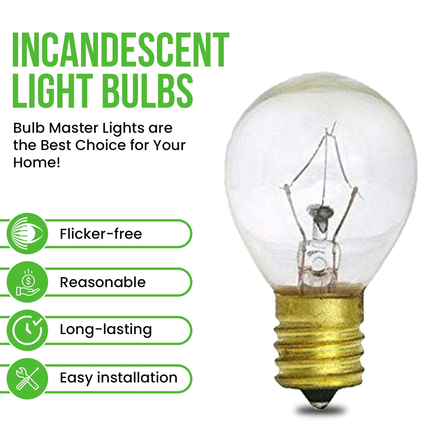 Bulbmaster Lava Lamp Bulb 25 Watts Light Bulbs S11 Incandescent 120V 25W Bulb Replacement For 14.5 Inch Lava Lamps And Glitter L