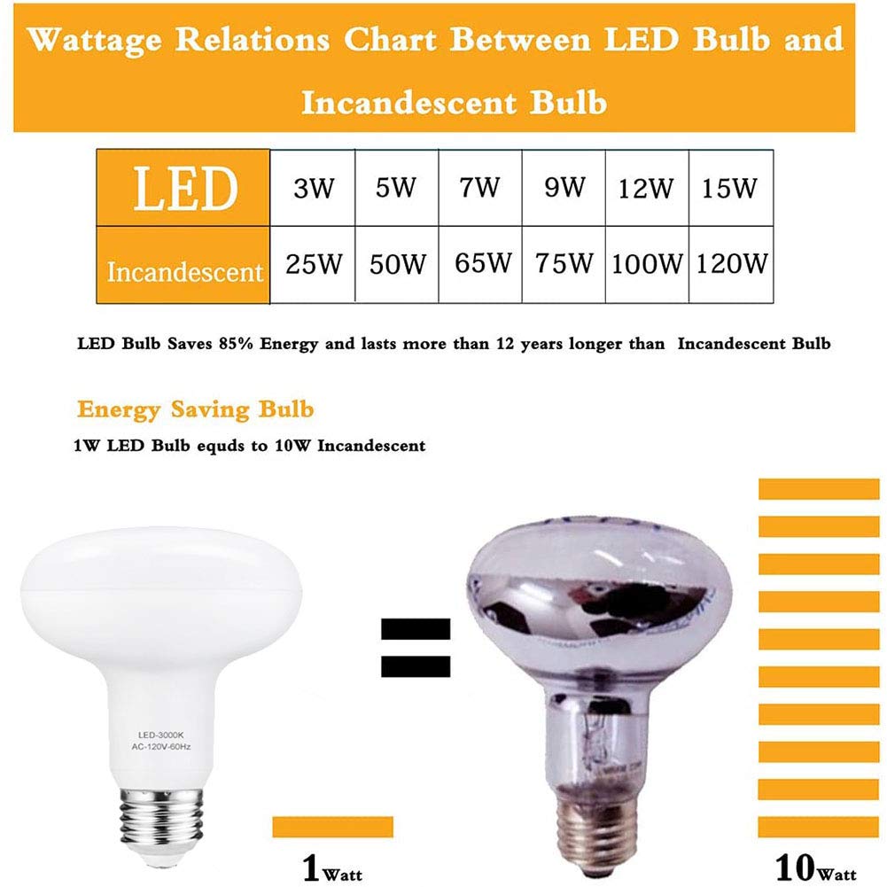 Small Frog R30 LED Bulb, 12W (100W Equivalent), 1200 Lumens, Dimmable, 3000K Soft White, 4 Count Pack