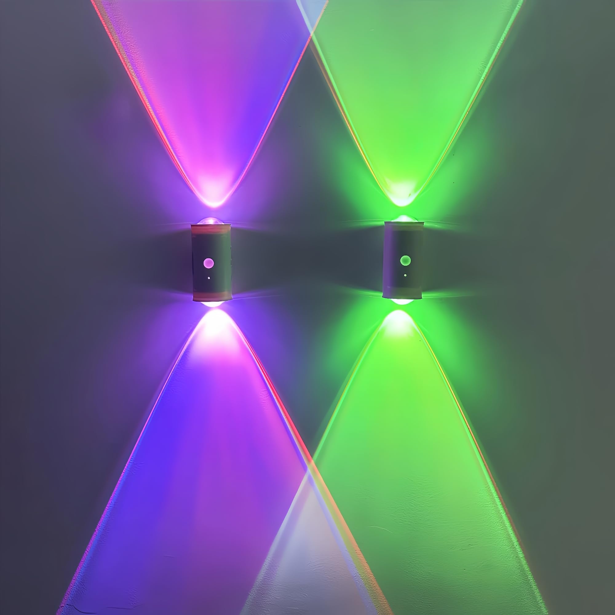 4 Pack Rechargeable Dynamic RGB LED Wall Lamp, Motion-Sensing Step Lights with Remote Control, 1200mAh Battery, Dimmable, Magnet