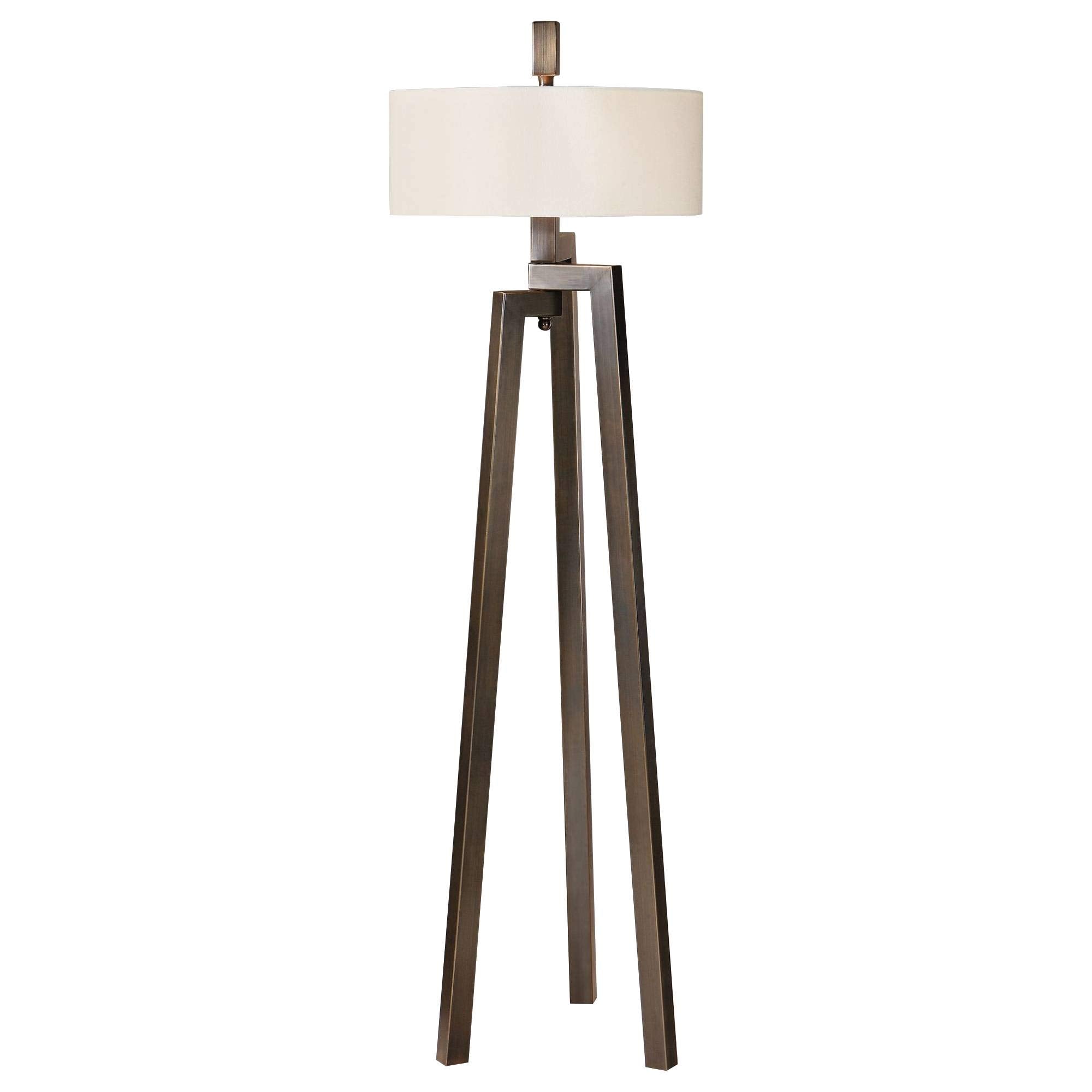 Uttermost Mondovi - 2 Light Modern Floor Lamp - 18 Inches Wide By 18 Inches Deep