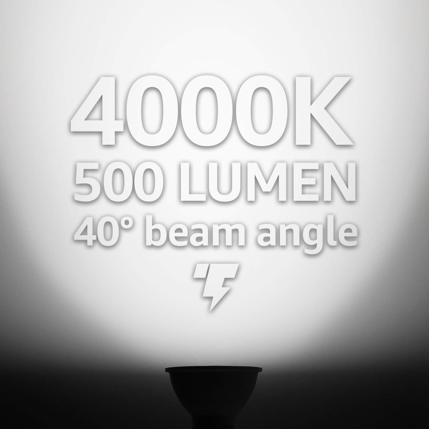 TORCHSTAR GU10 LED Bulbs Dimmable 500LM 50W Equivalent 4000K Cool White Pack of 6