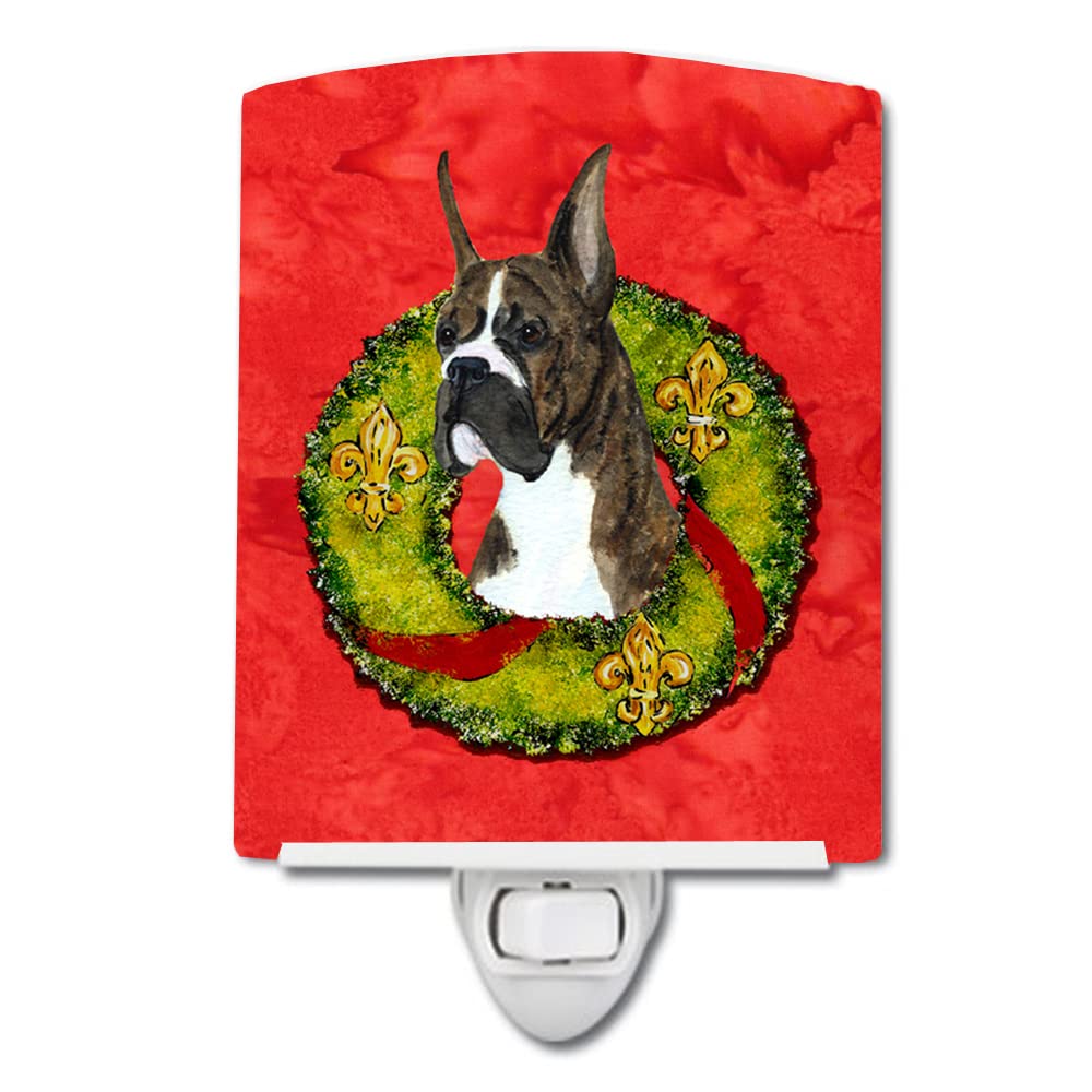 Carolines Treasures Ceramic Night Light, Brindle Boxer, UL-Certified, 6x4x3 inches