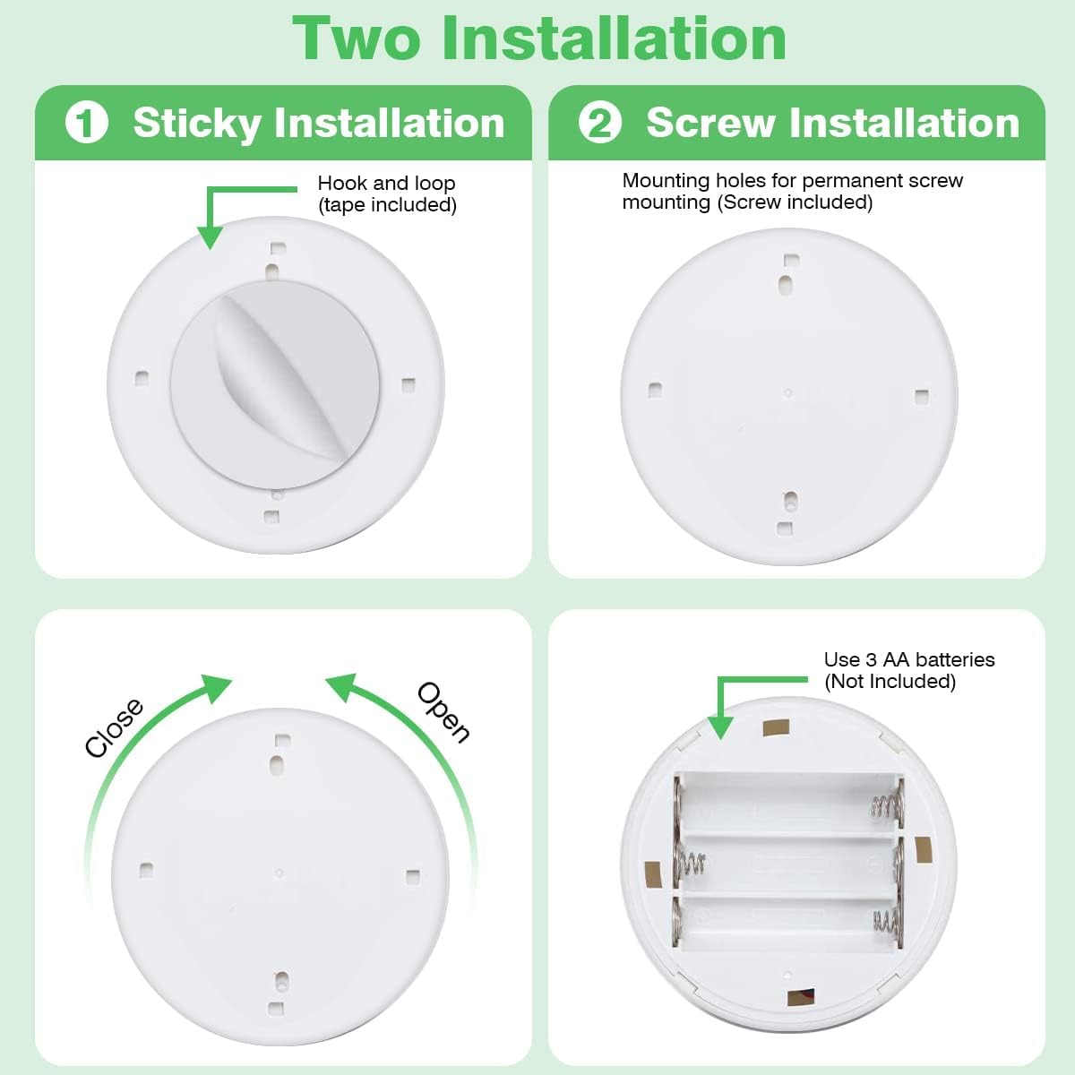 Kindeep Rgb Wireless Led Spotlight, Battery Operated Accent Lights, Indoor Mini Puck Light, Dimmable Uplight With Remote, 4000K