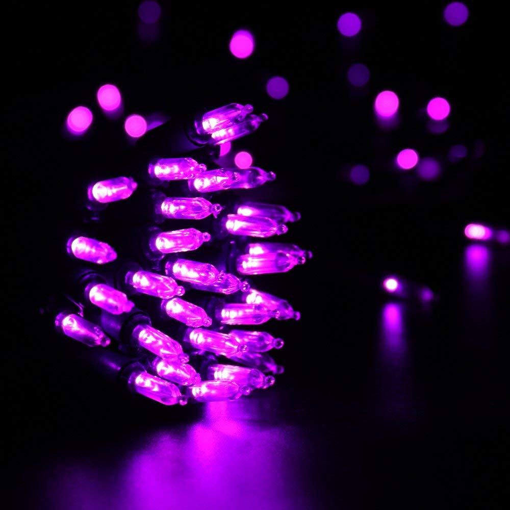 Brizled 33Ft 100 Led Purple Halloween String Lights, Ul Certified, Connectable, Outdoor/Indoor, Perfect For Parties And Holidays