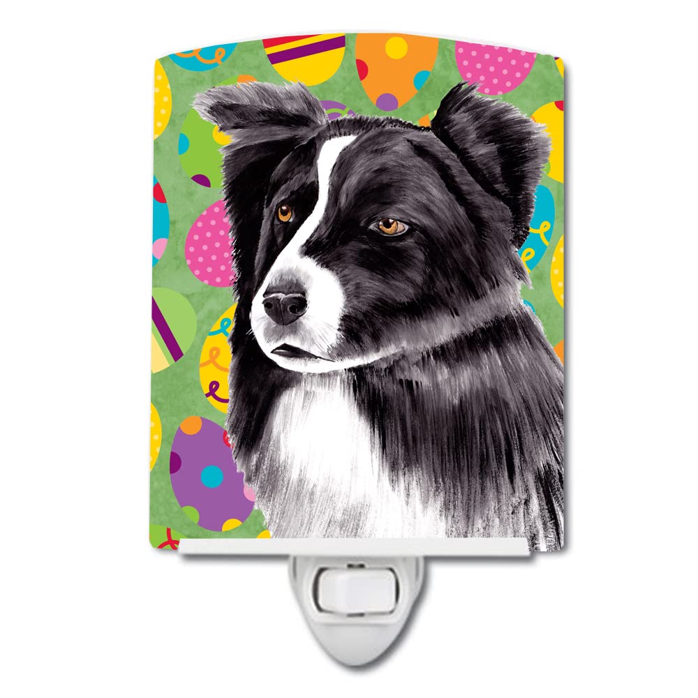 Carolines Treasures Ceramic Night Light, Border Collie Design, UL-Certified, 6x4x3in, Multicolor, Model SC9447CNL