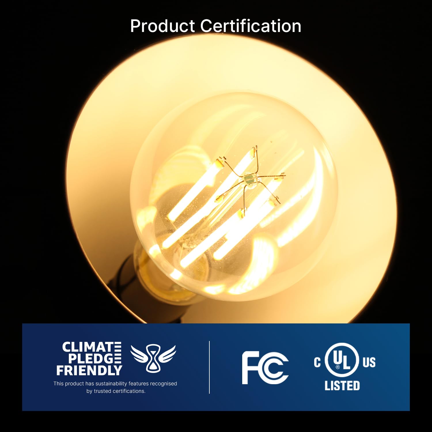 FLSNT Dimmable A21 LED Light Bulbs, 150W Equivalent, 2650 Lumens, 18W, 3000K Warm White, E26 Base, 4