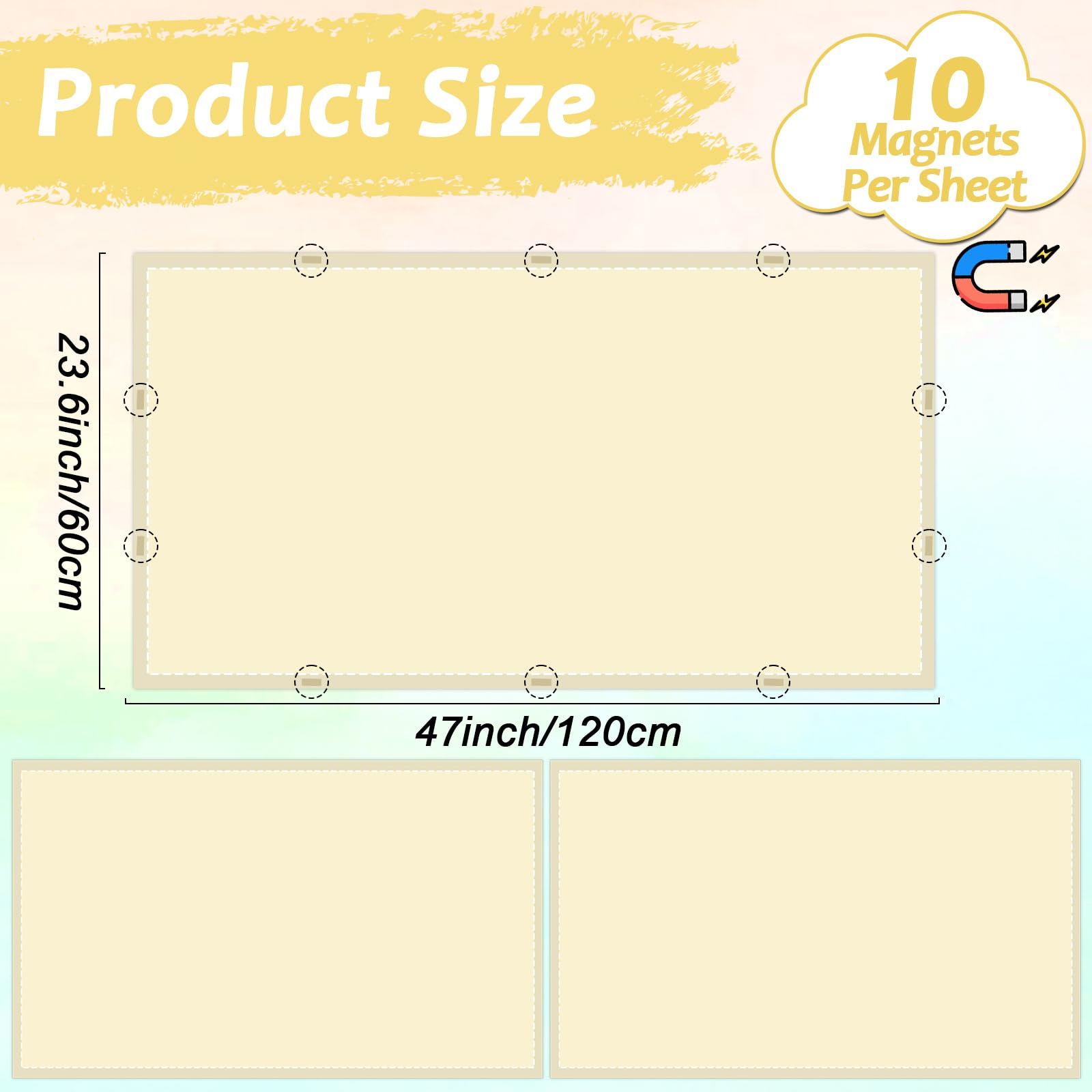 Wiooffen 2 Pcs Fluorescent Light Covers With 20 Magnets Decorative For Classroom Ceiling Light 4X2 Feet Magnetic Filter Easy Ins