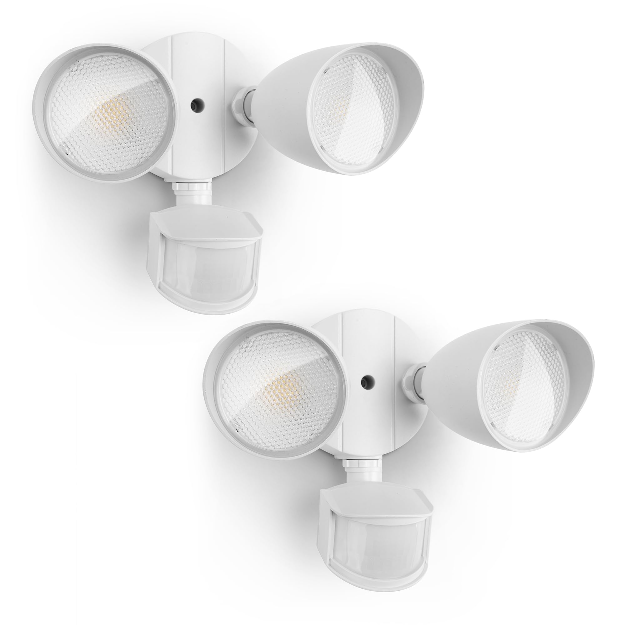 UME LED Security Lights 2-Pack, 32W 3500 Lumen, Motion Sensor, IP65 Waterproof, Dusk to Dawn, White, Model 7622224053-2pcs