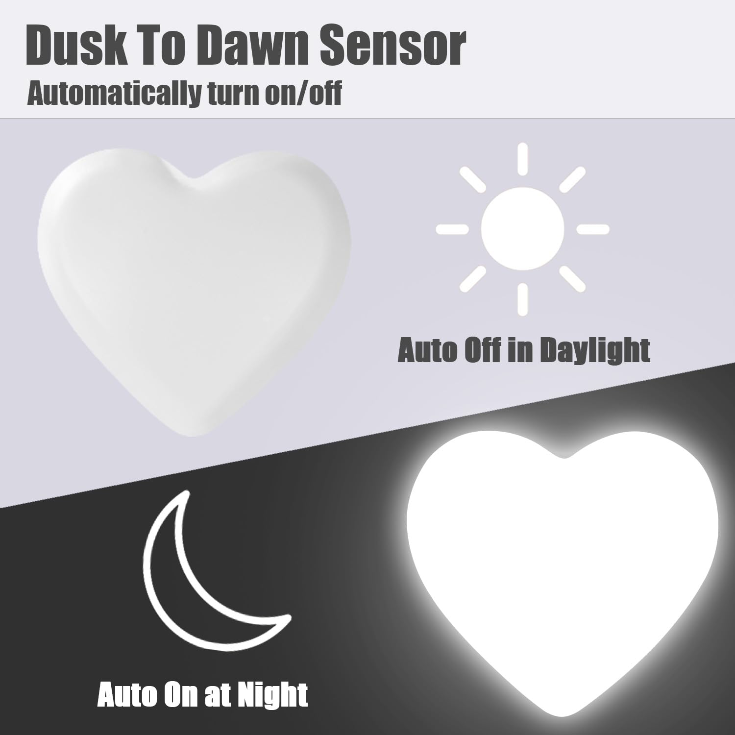 Inzu Night Lights Plug Into Wall, Led Night Light For Kids, Cute Nightlight With Auto Dusk To Dawn Sensor, Led Nightlight With S