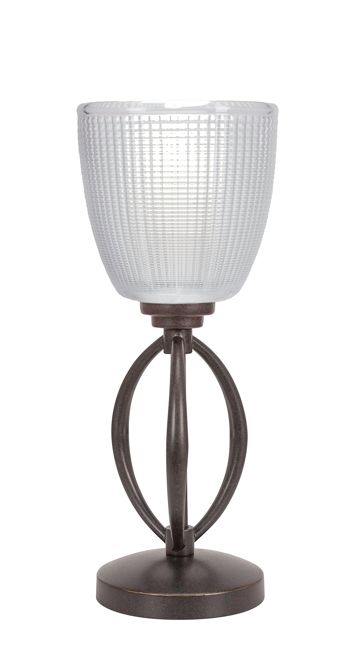 Toltec Lighting Marquise 1 Light Table Lamp in Dark Granite (2410-DG-500)