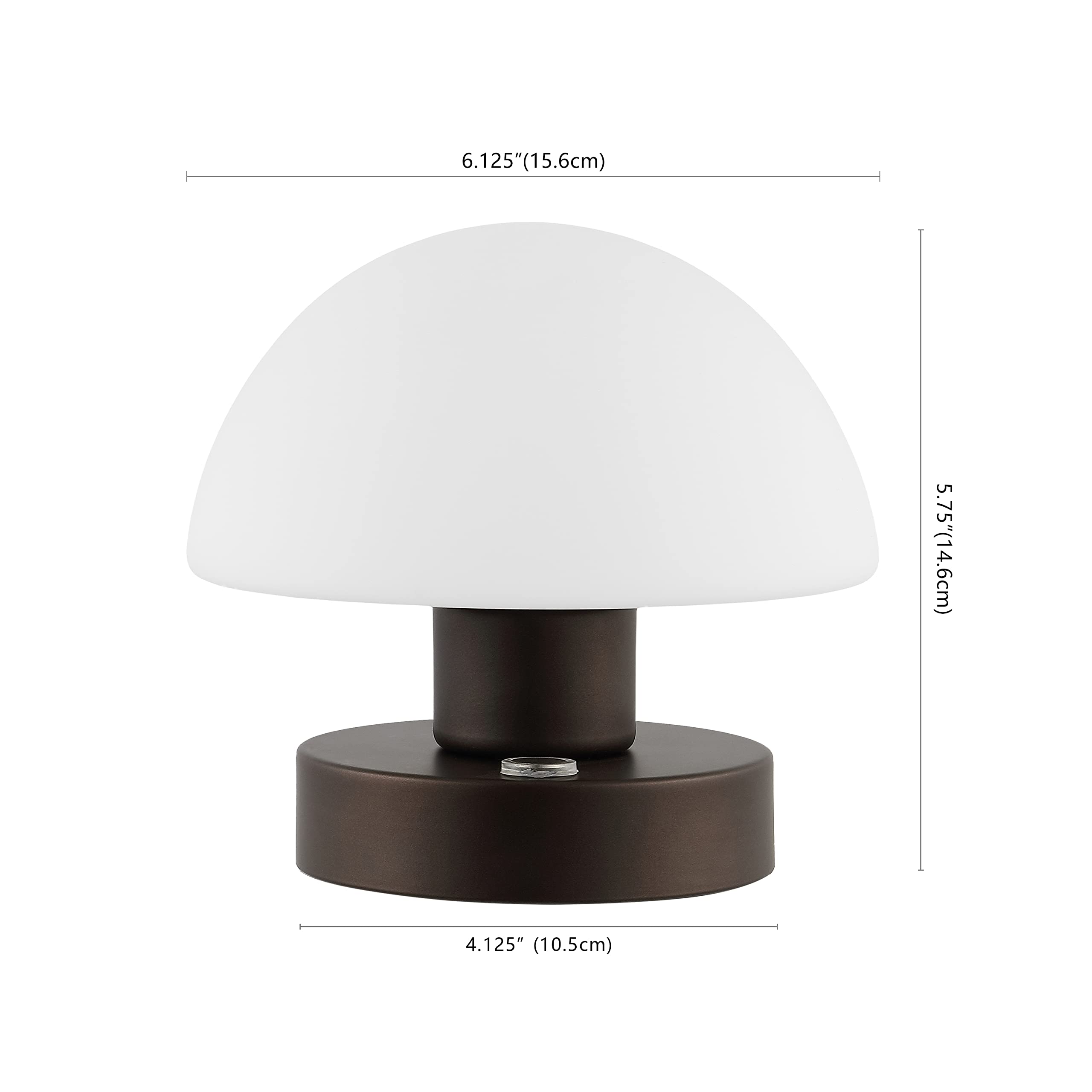 Jonathan Y Jyl7113A Zoe 5.75'' Bohemian Farmhouse Iron Rechargeable Integrated Led Table Lamp Contemporary Bedside Desk Lamp For