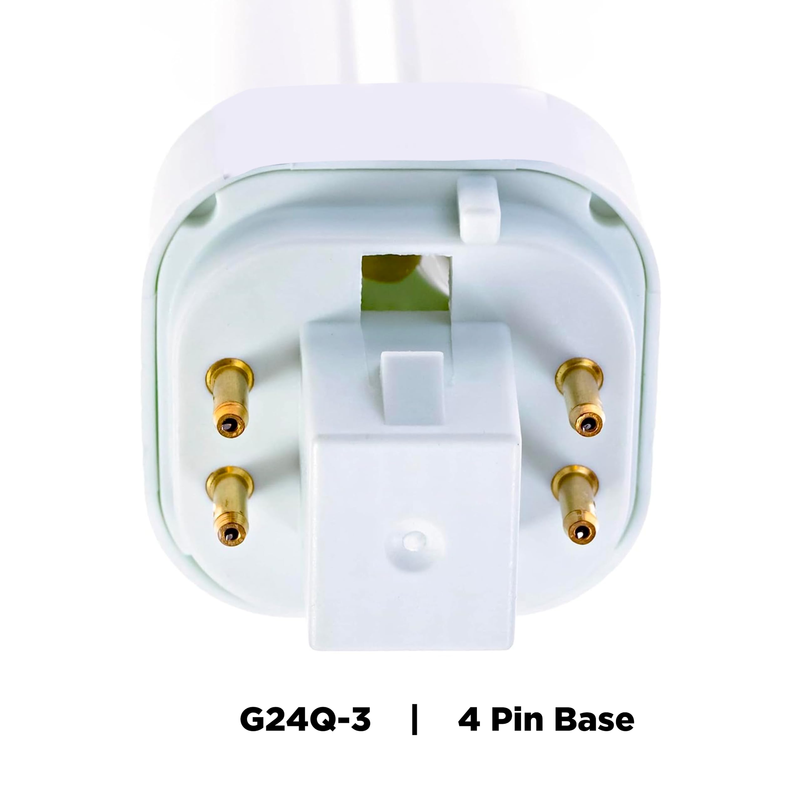 SLEEKLIGHTING 26W T4 Double Tube CFL Light Bulb 3500K 1500lm G24q-3 Base - 4 Pack Neutral White