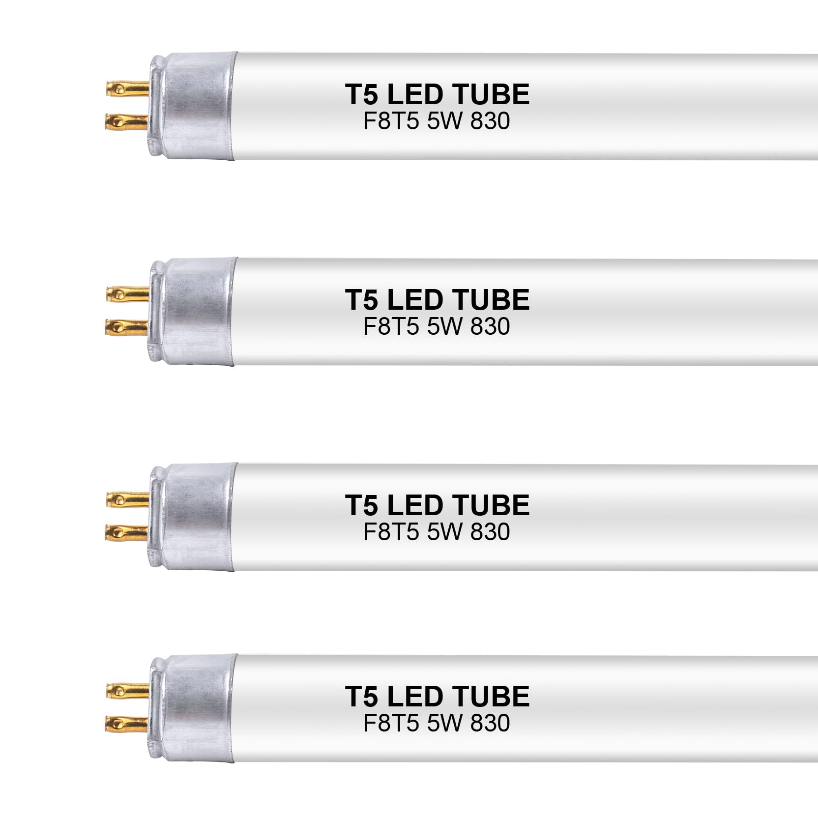 Wesome Lighting 12 Inch F8T5/Ww Led Replacement Bulbs, 3000K Warm White, T5 Led 5 Watts Replace Fluorescent Bulb With Led, Repla