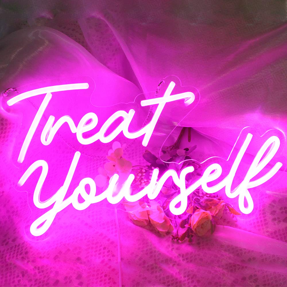 DAKABUKA Neon Sign Pink LED Letter Light Wall Decor 16.5x8.7 inches Model NL008