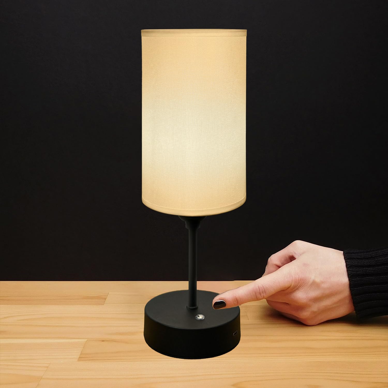 Cordless Lamps Table Lamp Warm Small Light Bedroom Office Desk Battery Operated Rechargeable Dimmable Touch 5000Mah Led Portable