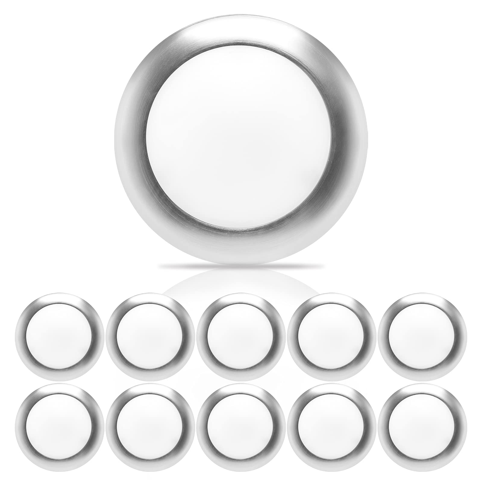 ECOELER 10 Pack 6 Inch LED Downlight, 16.5W 1000Lm, 5000K Day Light, Brushed Nickel Finish, Model CDR616D