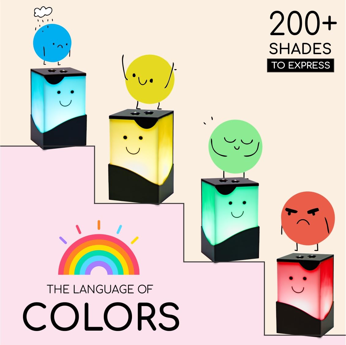 Telepathy Toddlers - Cute Friendship Lamps, Long Distance Lamps, Thinking of You Lights (Set of 2)